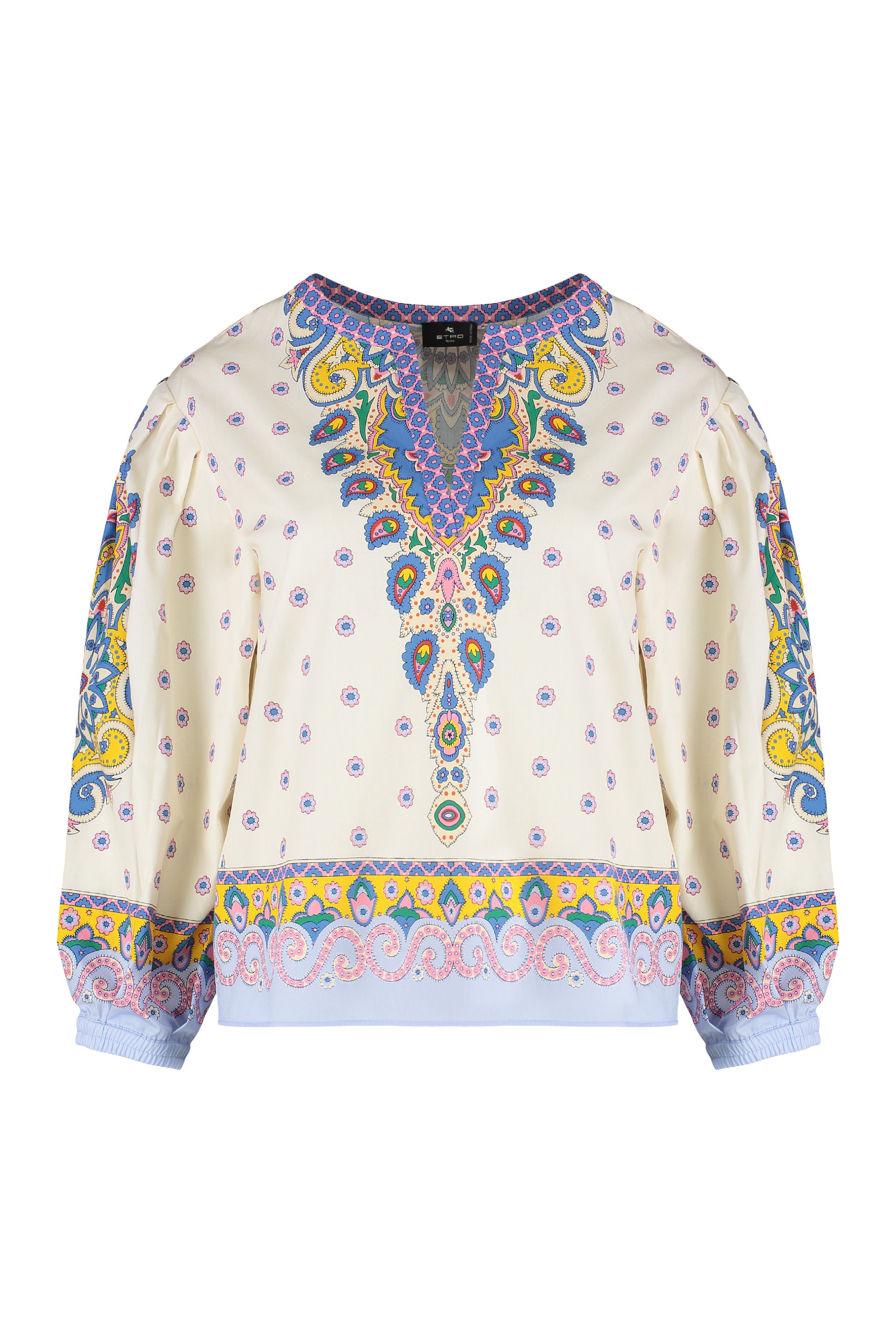 Printed cotton blouse