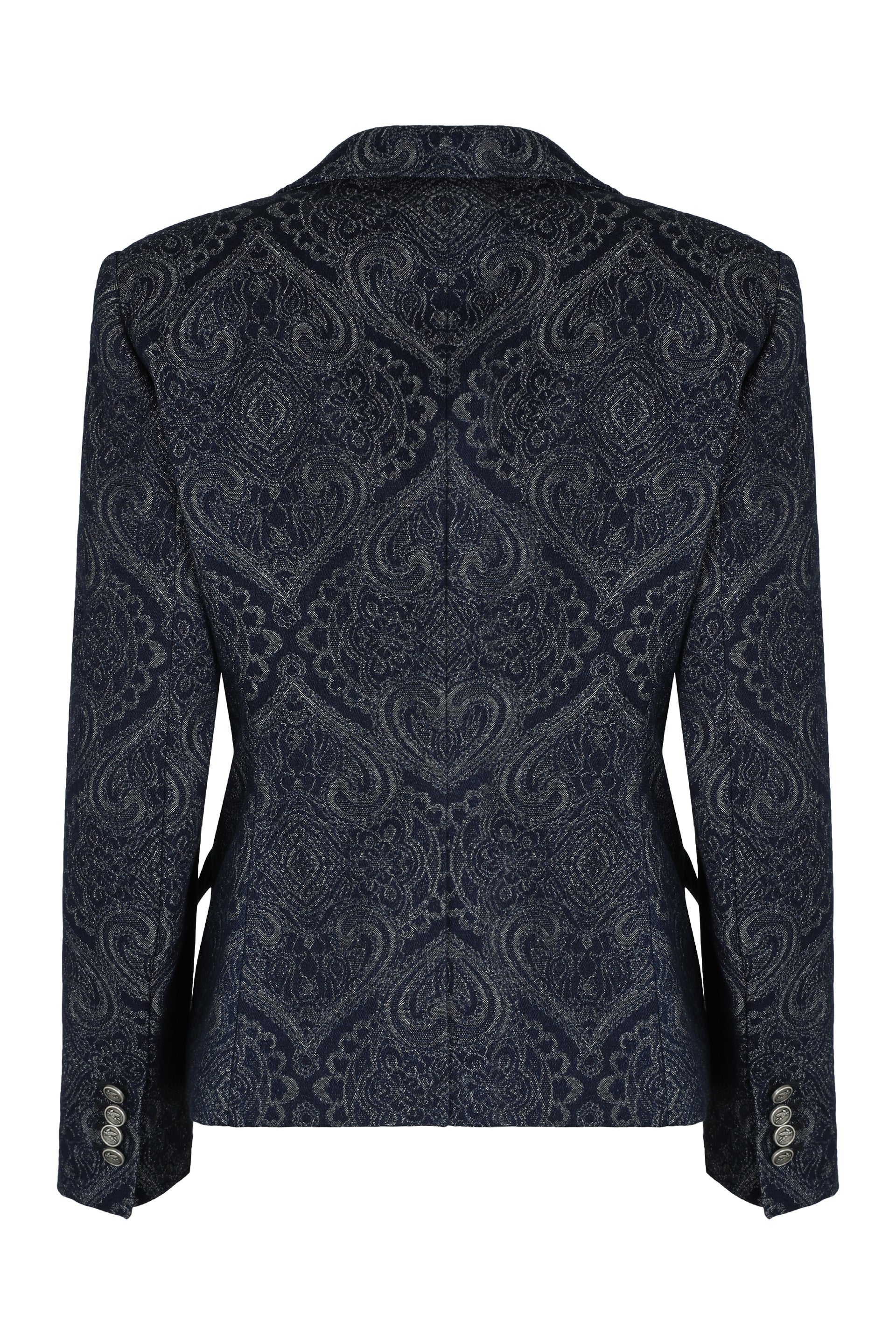 Denim jacquard jacket