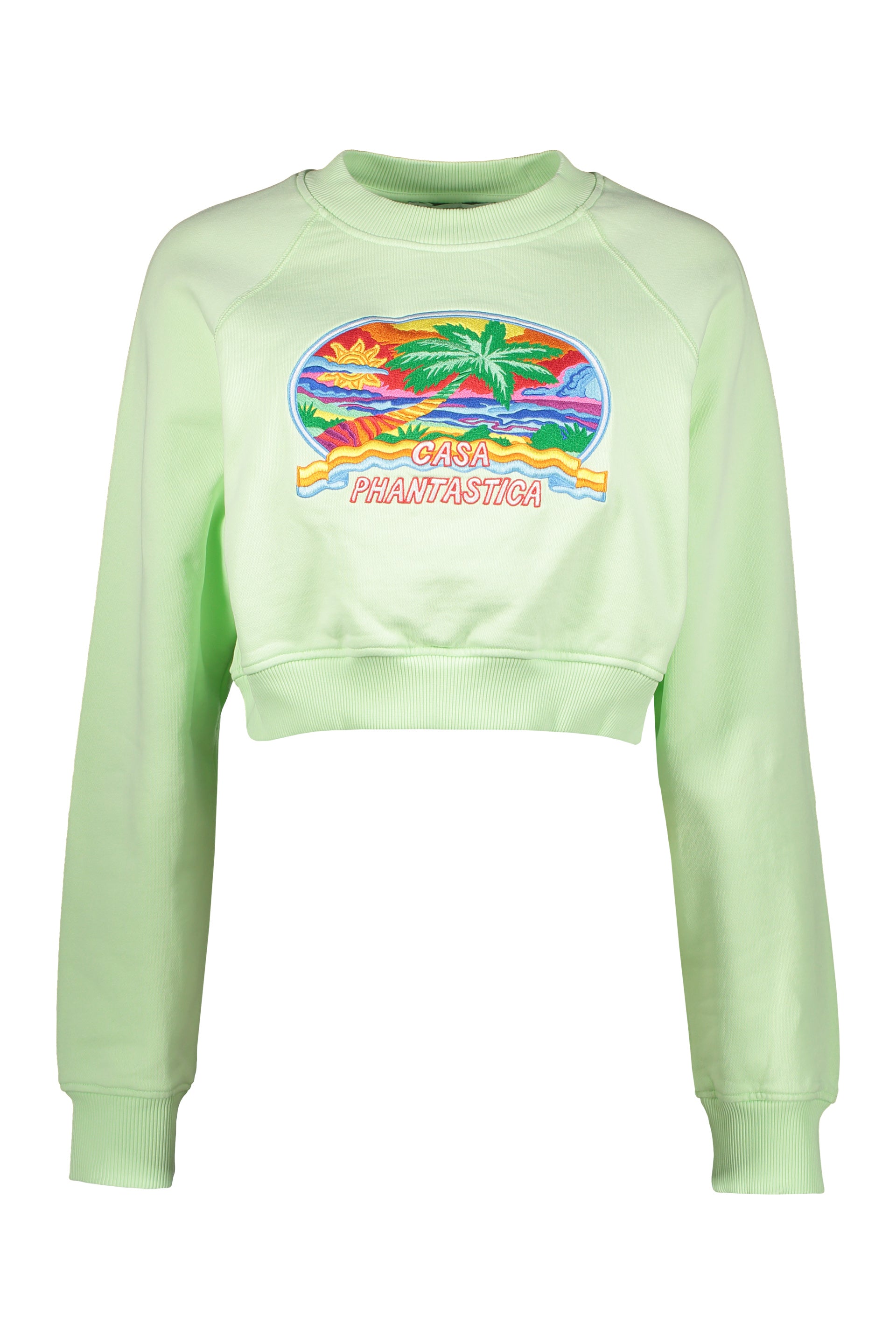 Patch cotton sweatshirt