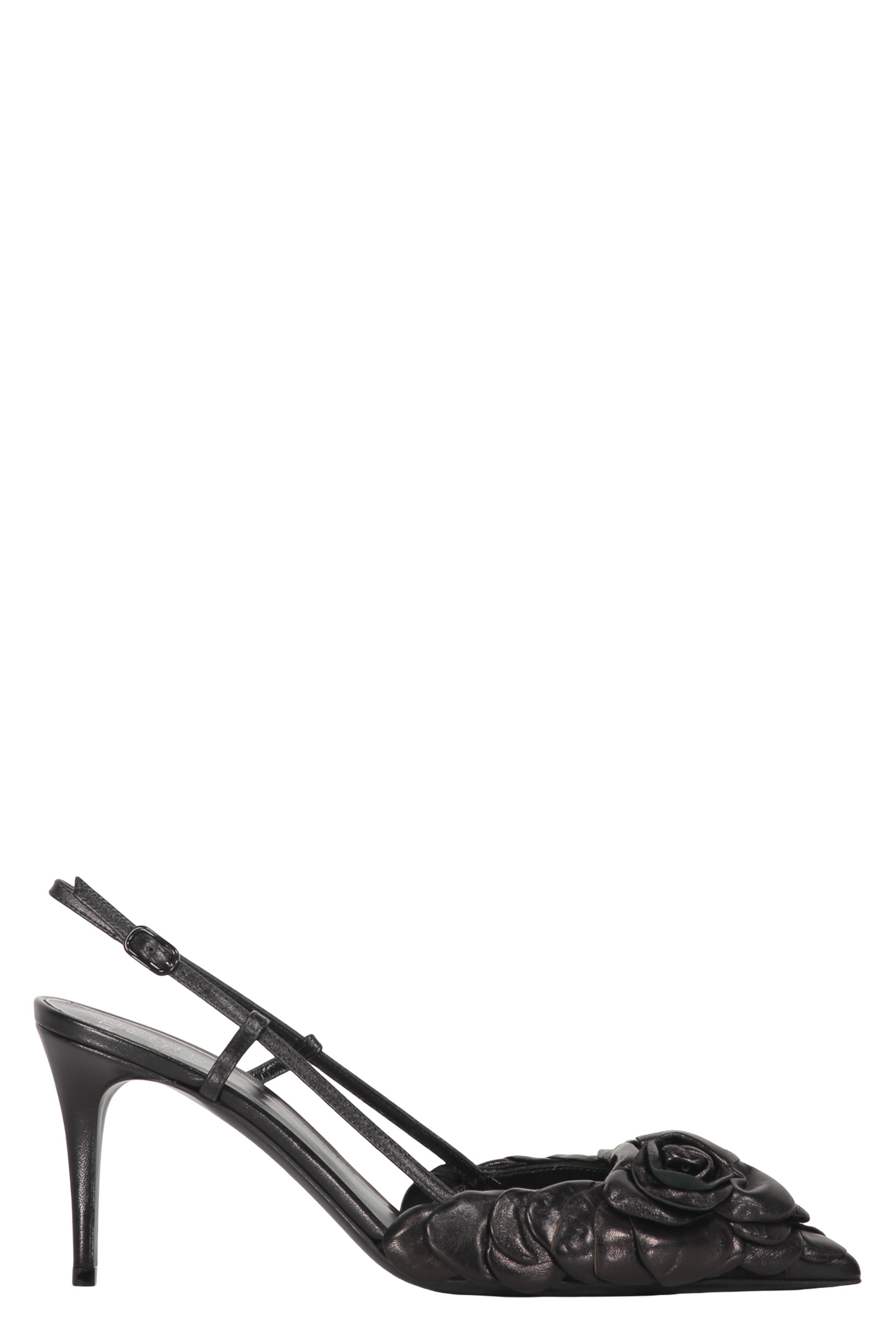 Leather slingback pumps
