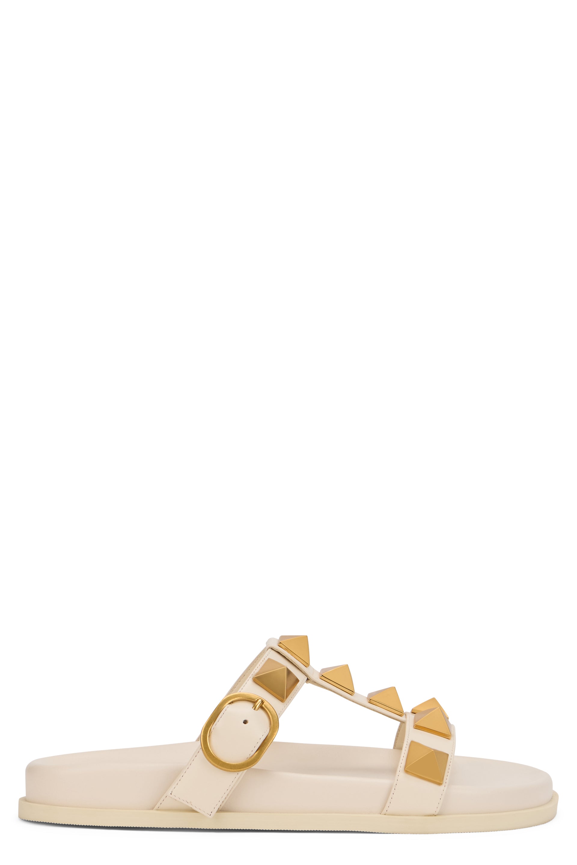 Elegant summer sandal with golden details