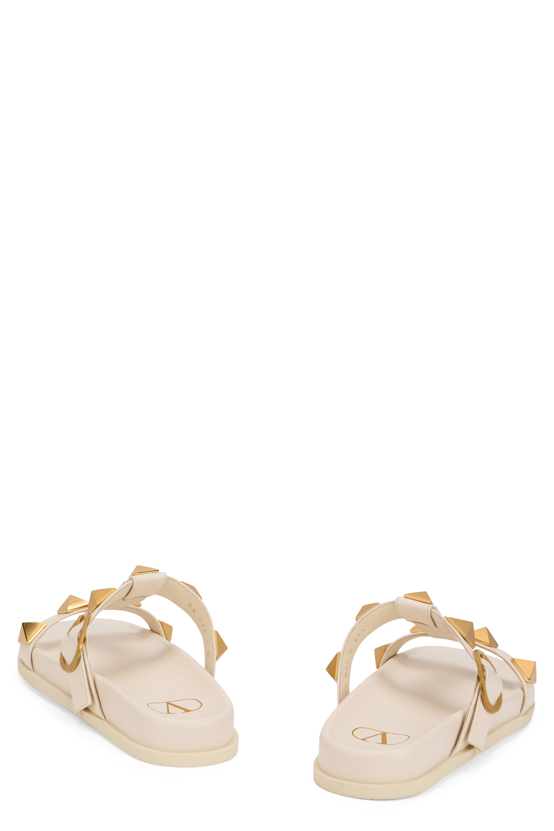 Elegant summer sandal with golden details