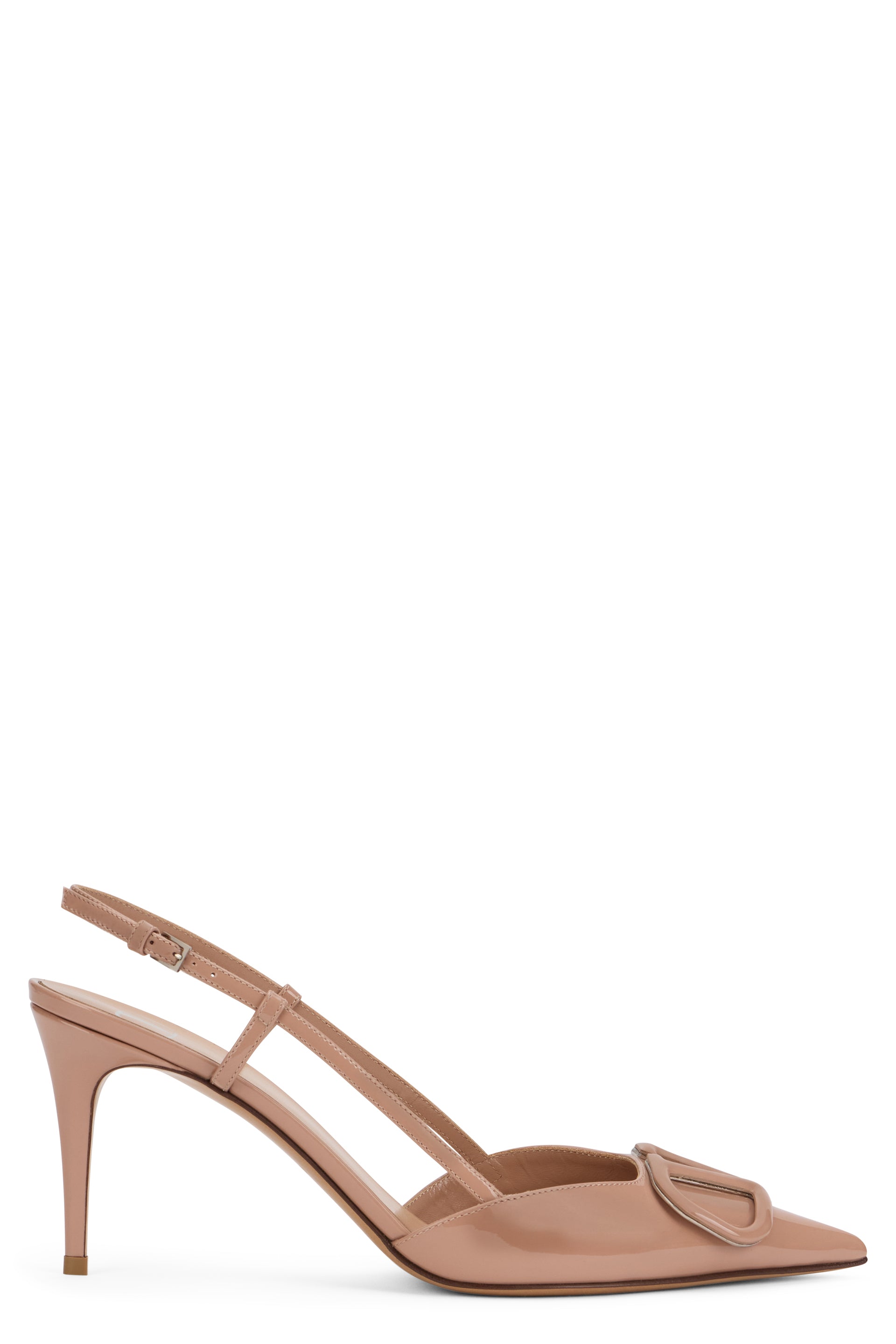 Elegant shoe with heel from minimalist design.