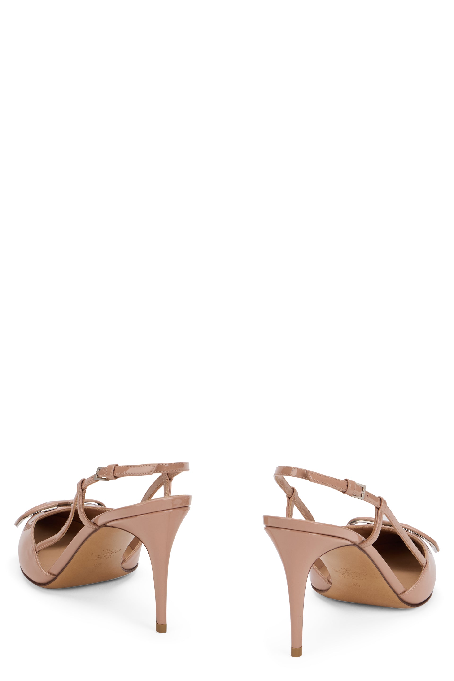 Elegant shoe with heel from minimalist design.