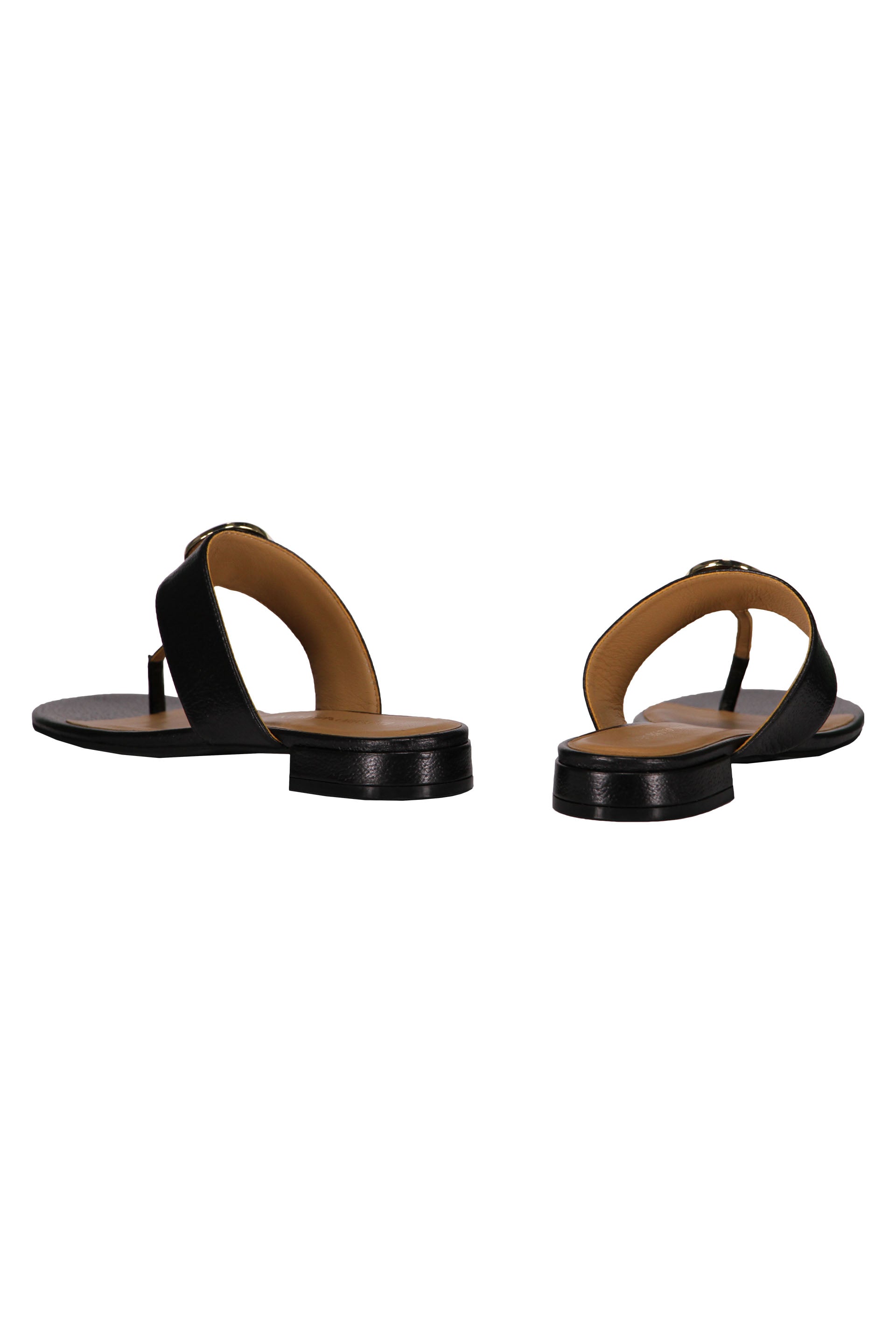 Leather thong-sandals