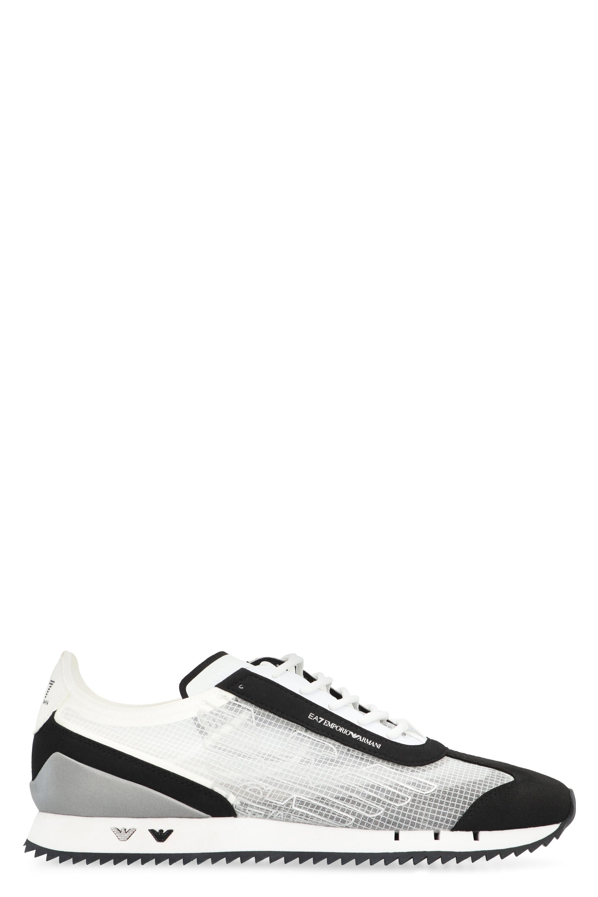 Techno fabric low-top sneakers