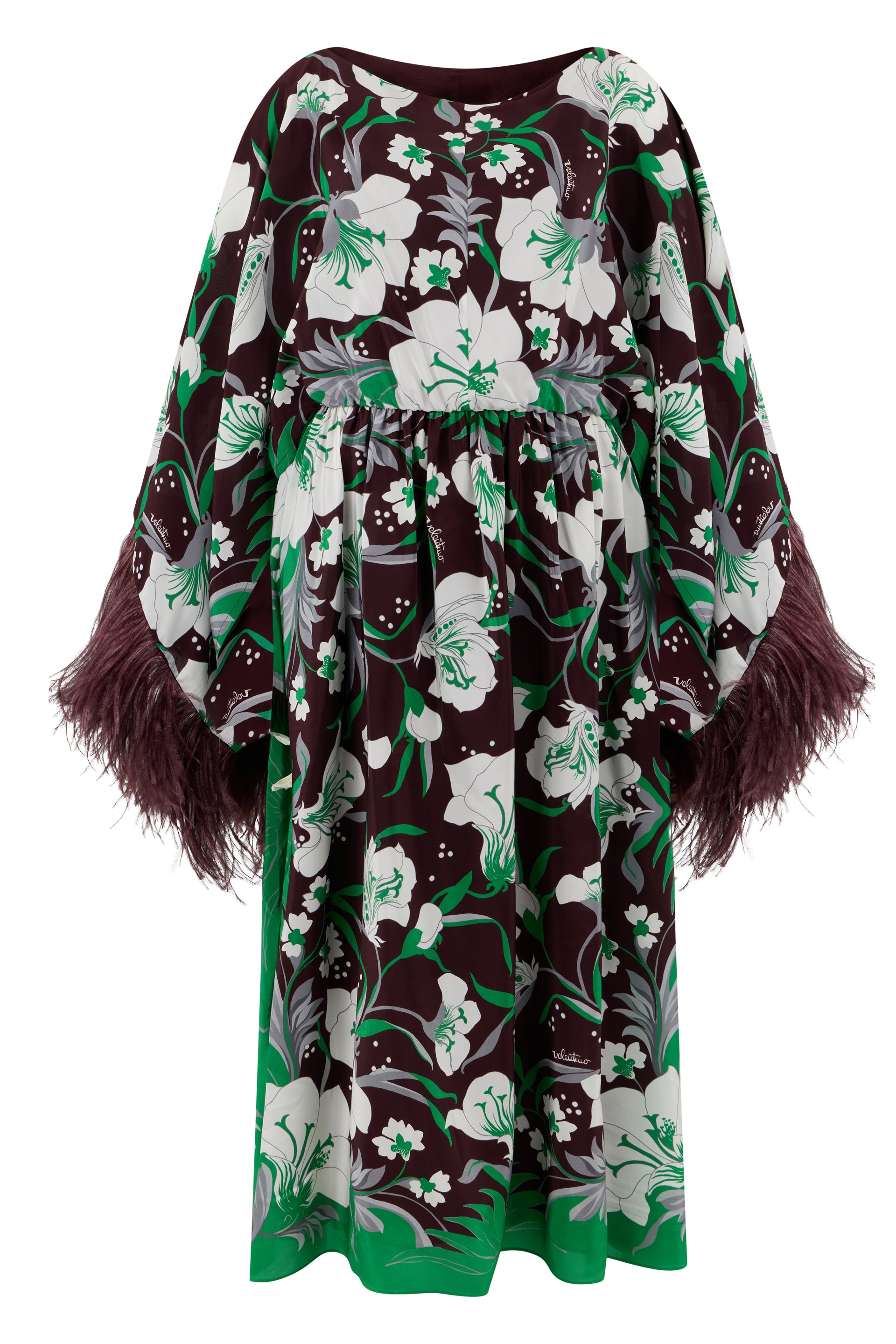 Floral dress with bell sleeves