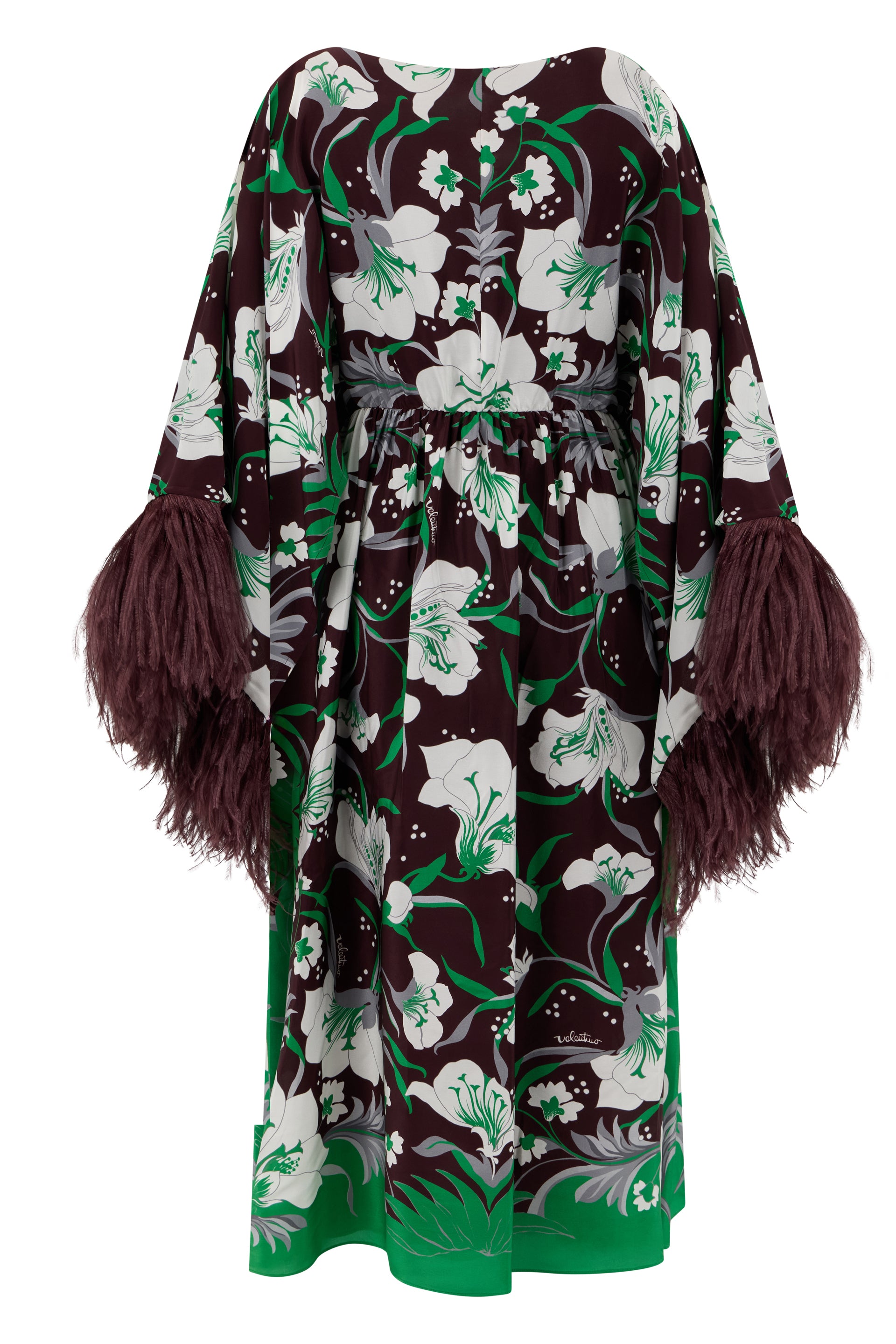 Floral dress with bell sleeves