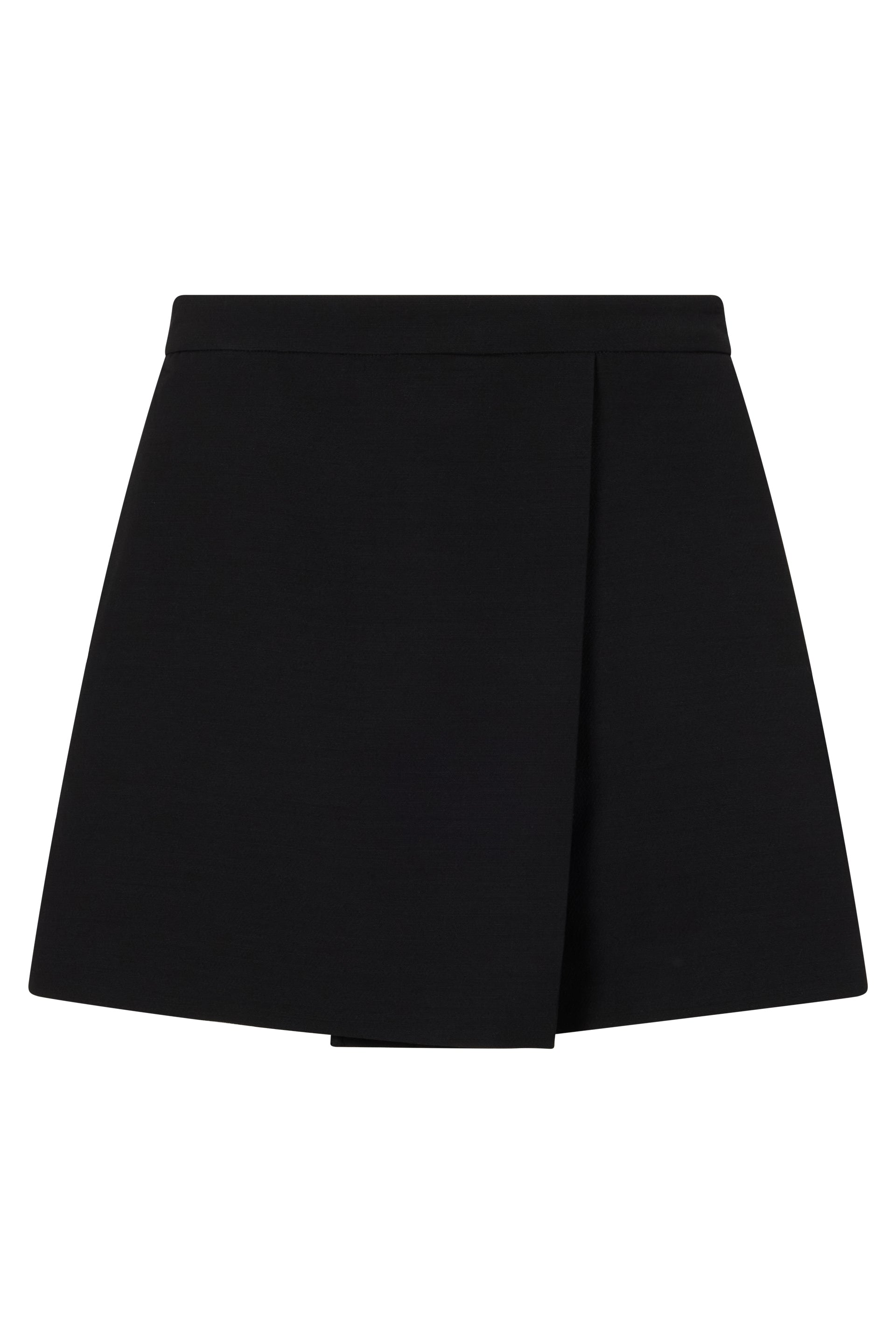 Elegant and versatile black short skirt