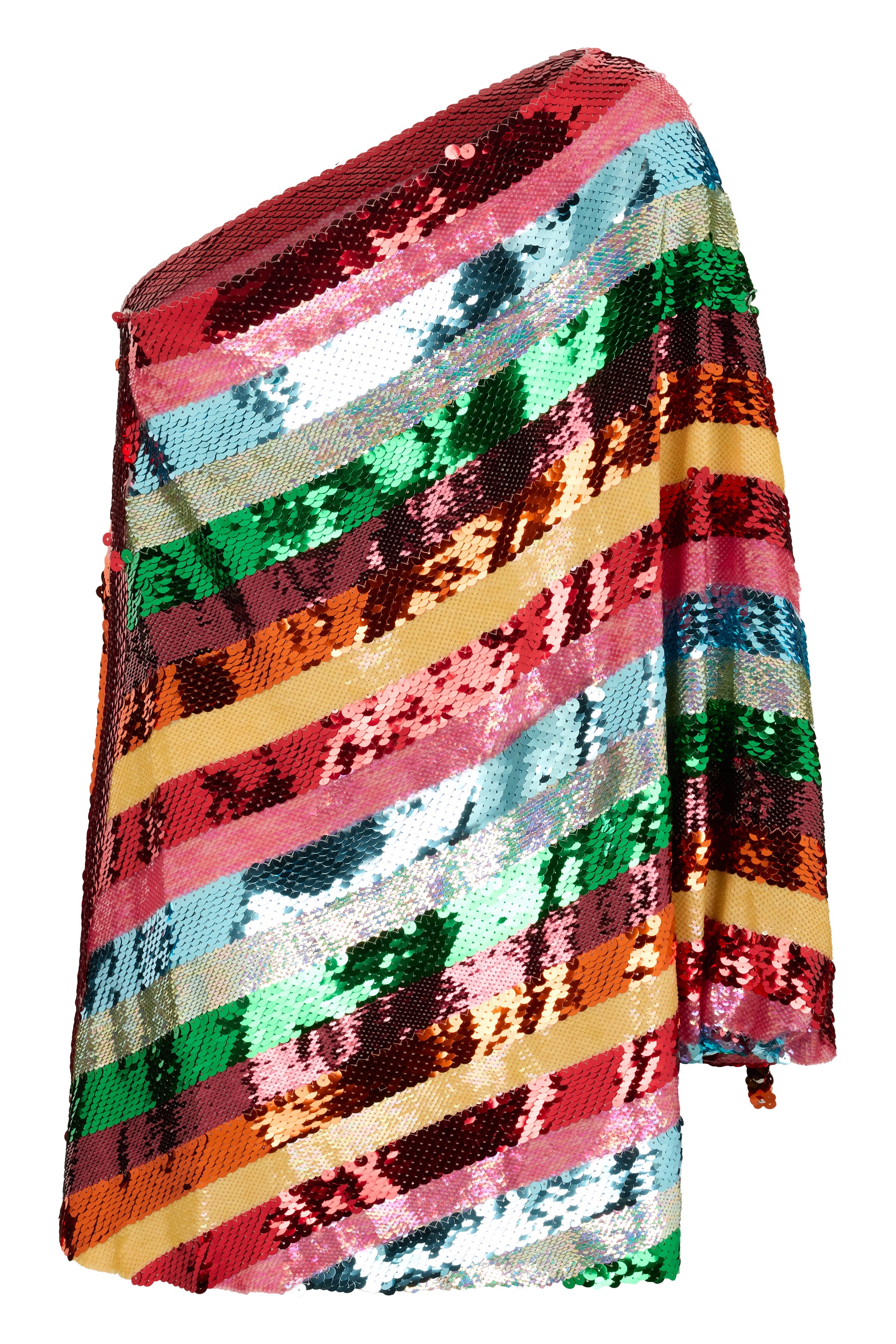 Top long sleeves with multicolored sequins with sequins