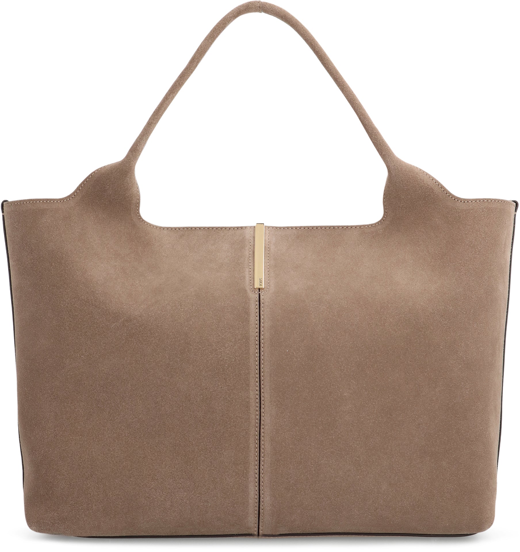 Medium-small suede shopping bag