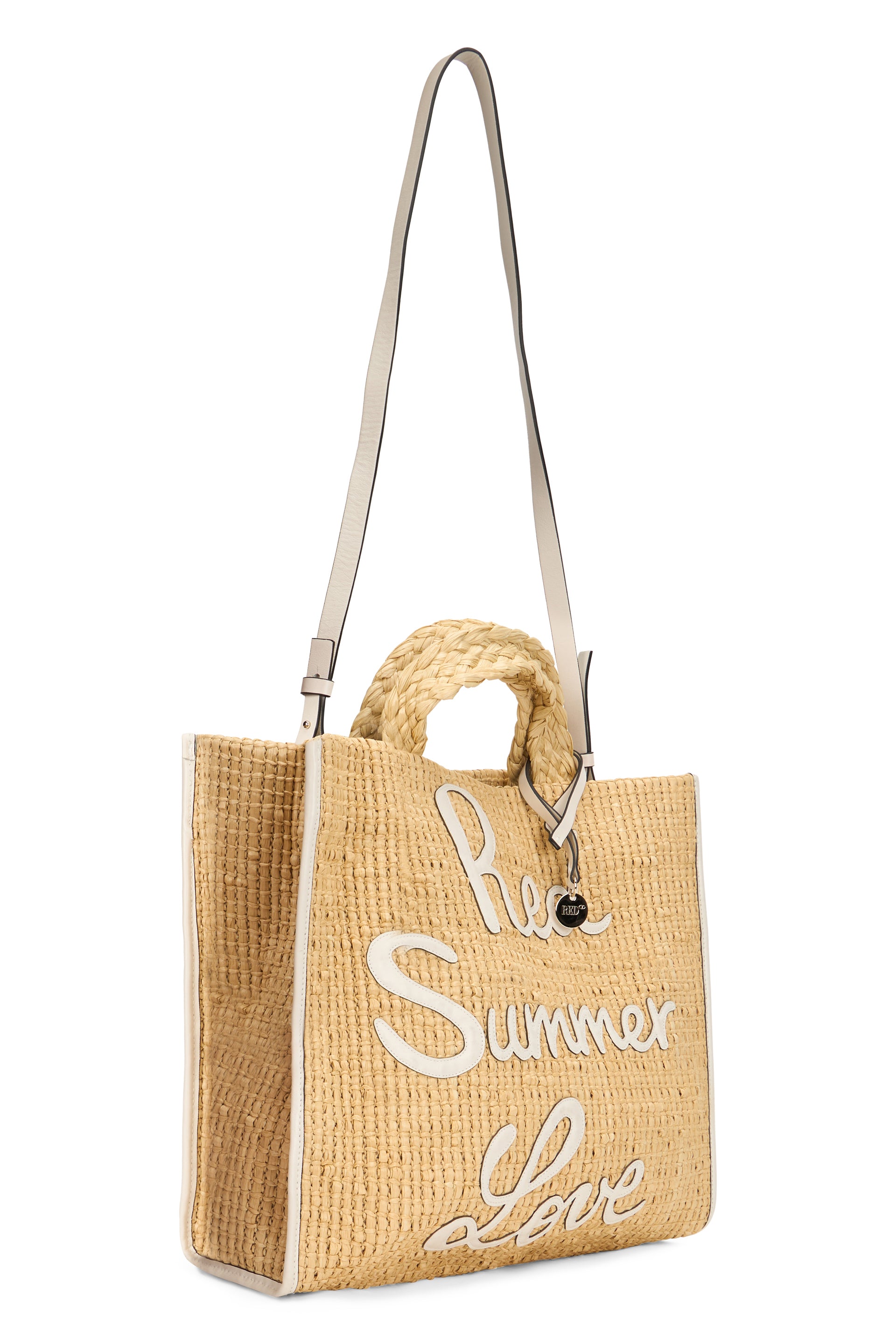 Beige summer bag with casual and versatile design.