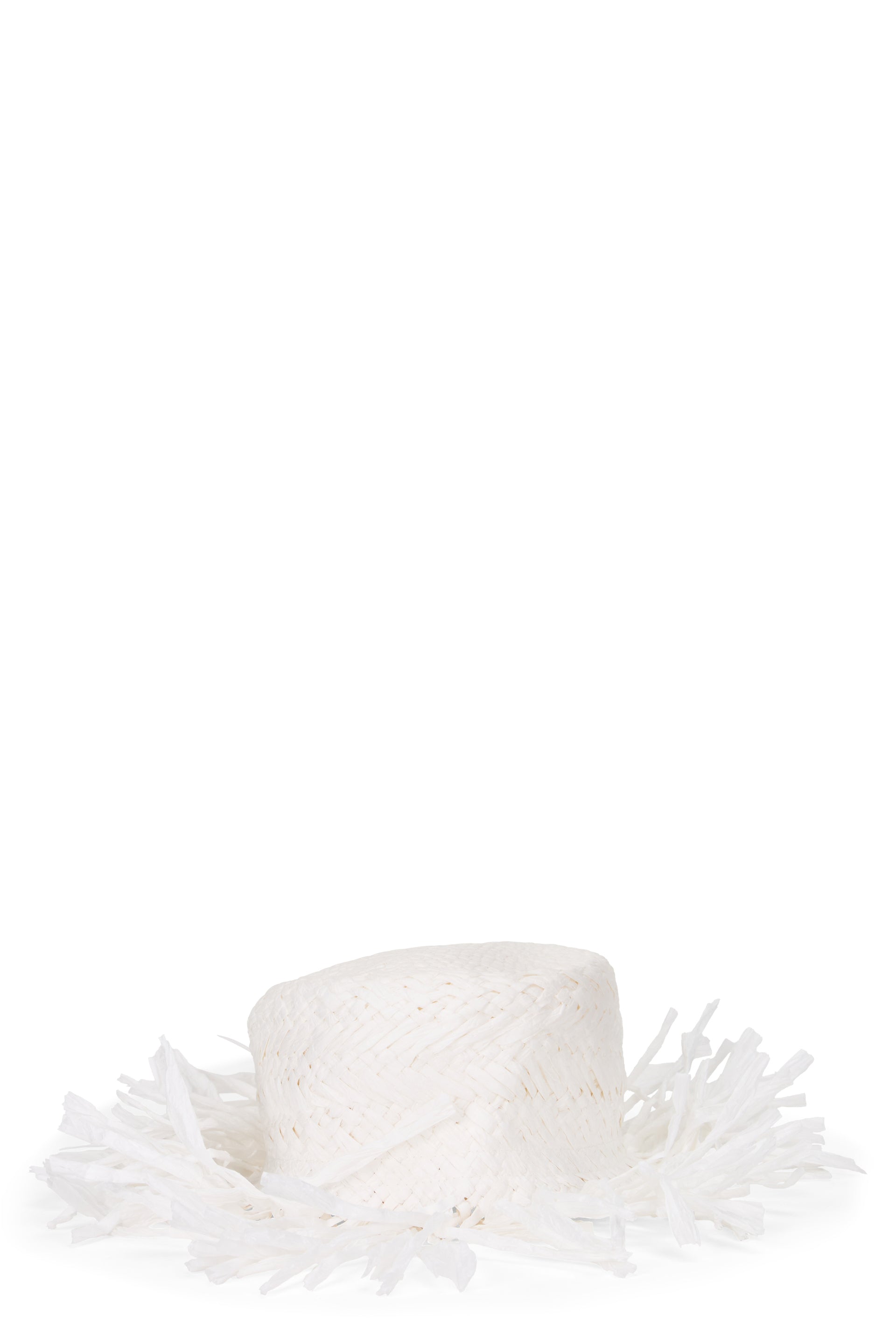 Elegant white hat, light and breathable.