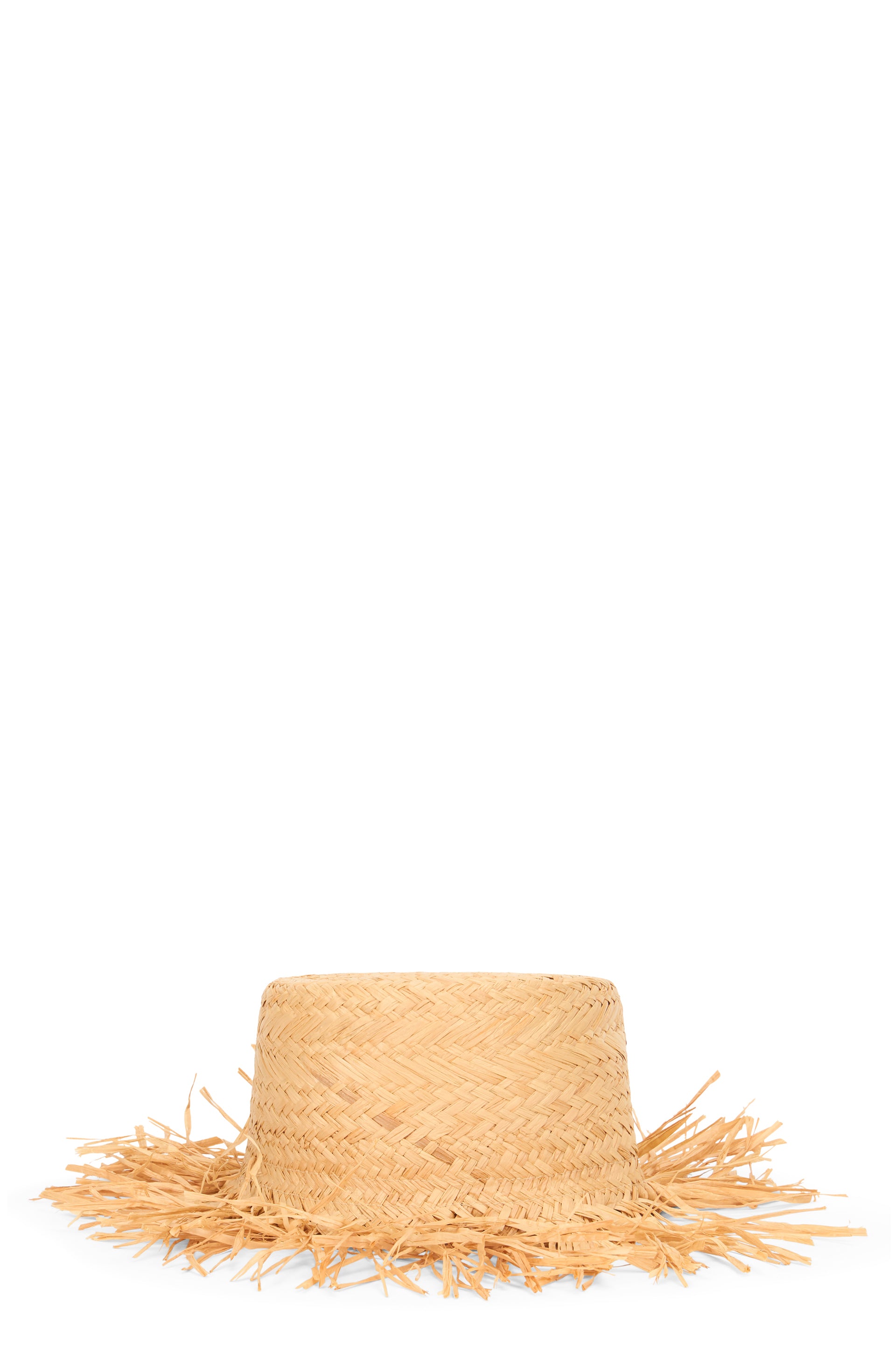 Summer cylindrical straw hat and versatile.