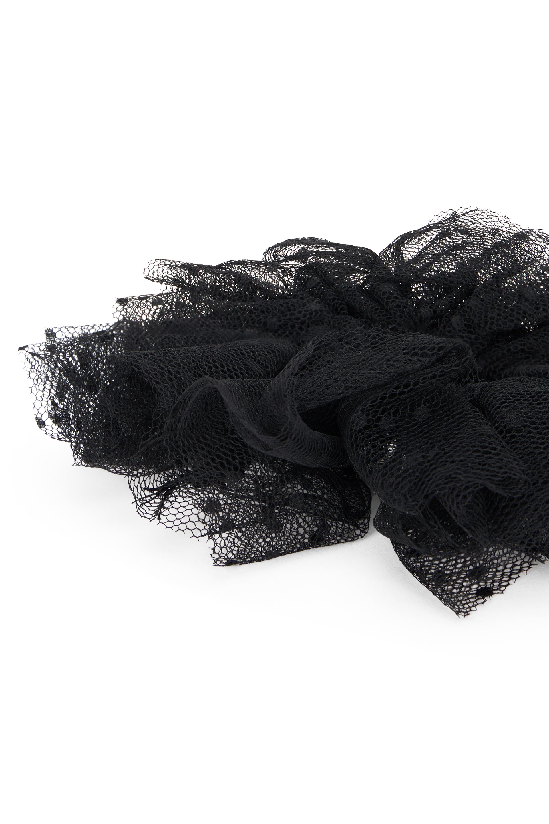 Black hair tie, elegant and versatile.