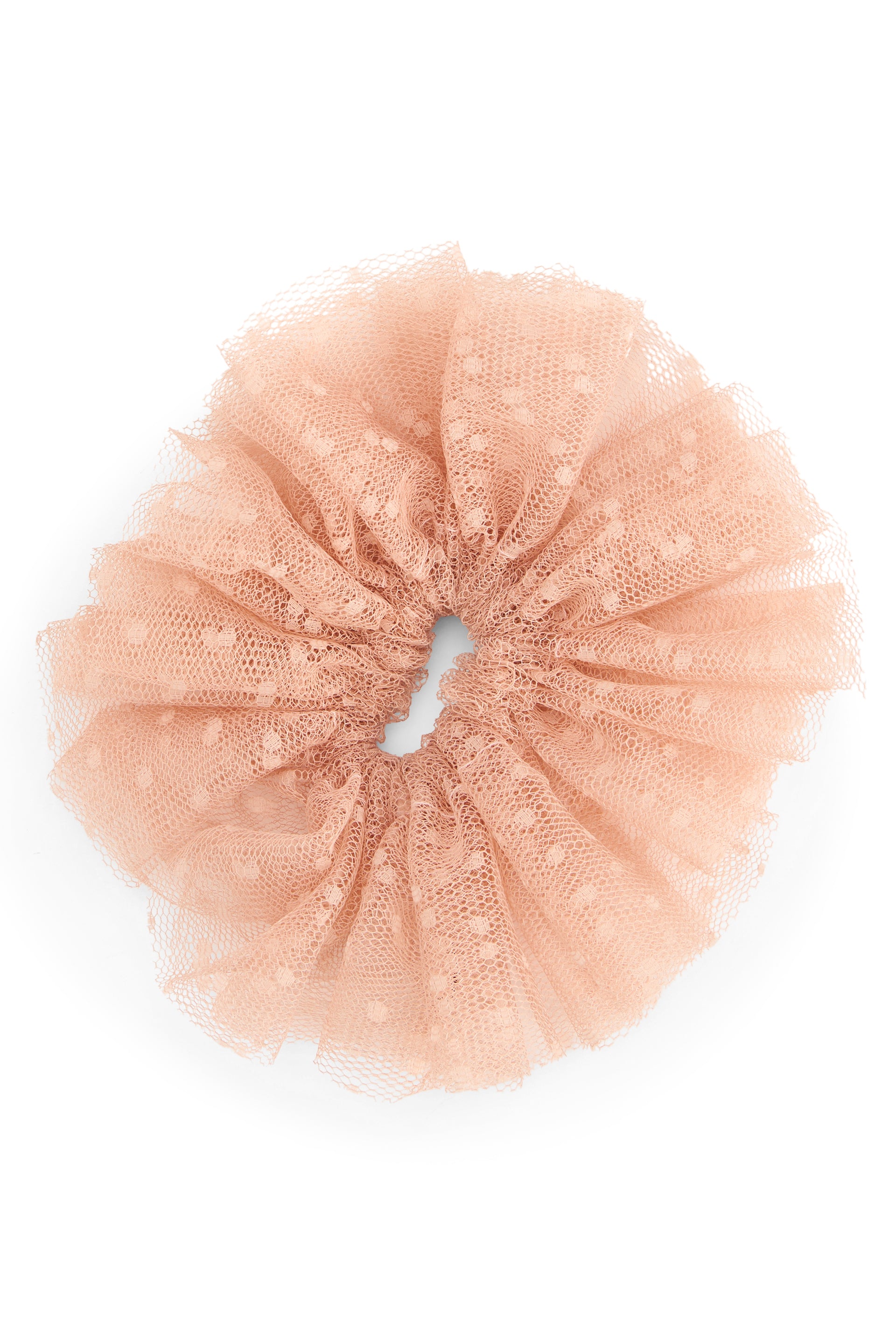 Pink salmon hairband with modern and refined design.