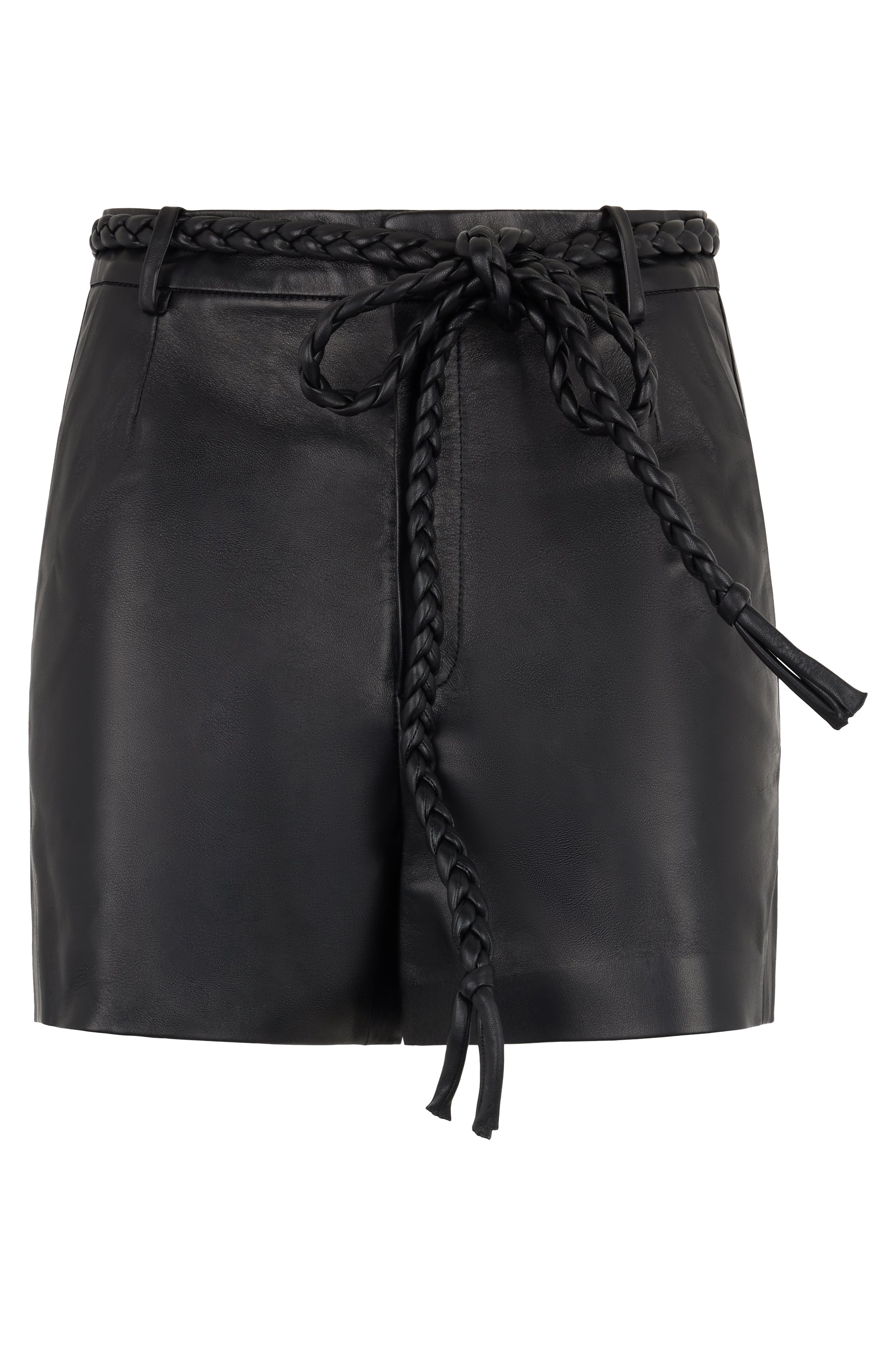 Leather shorts