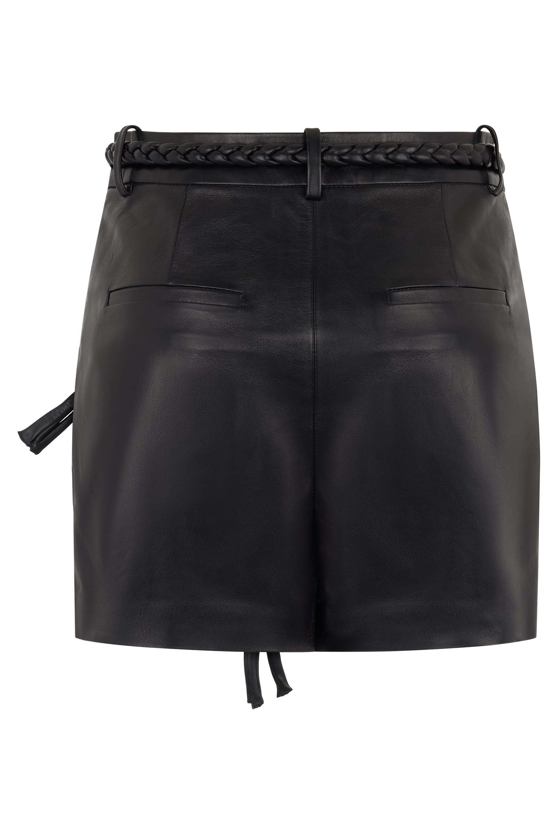 Leather shorts
