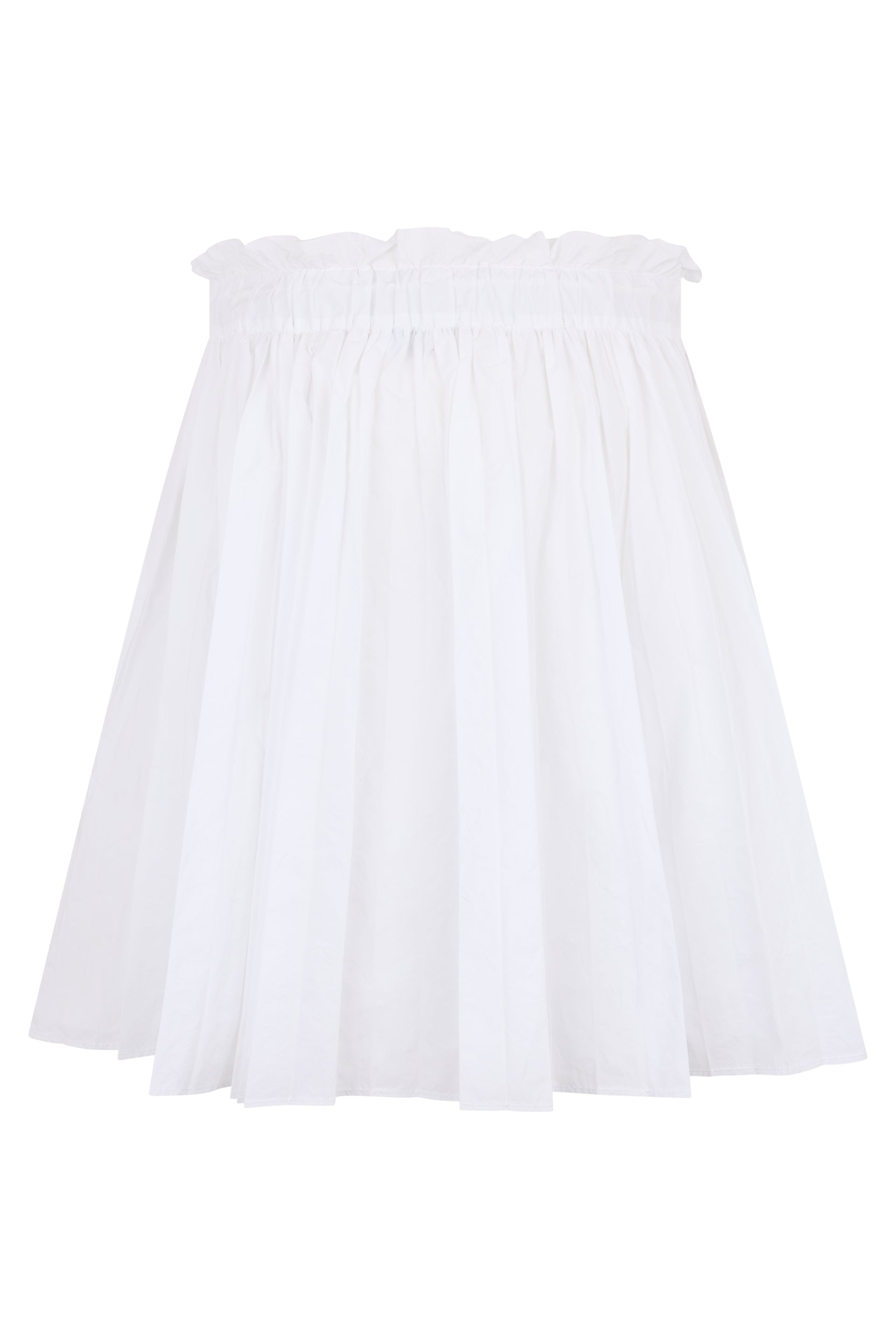 Midi bank dress with front zip, intricate and versatile design.