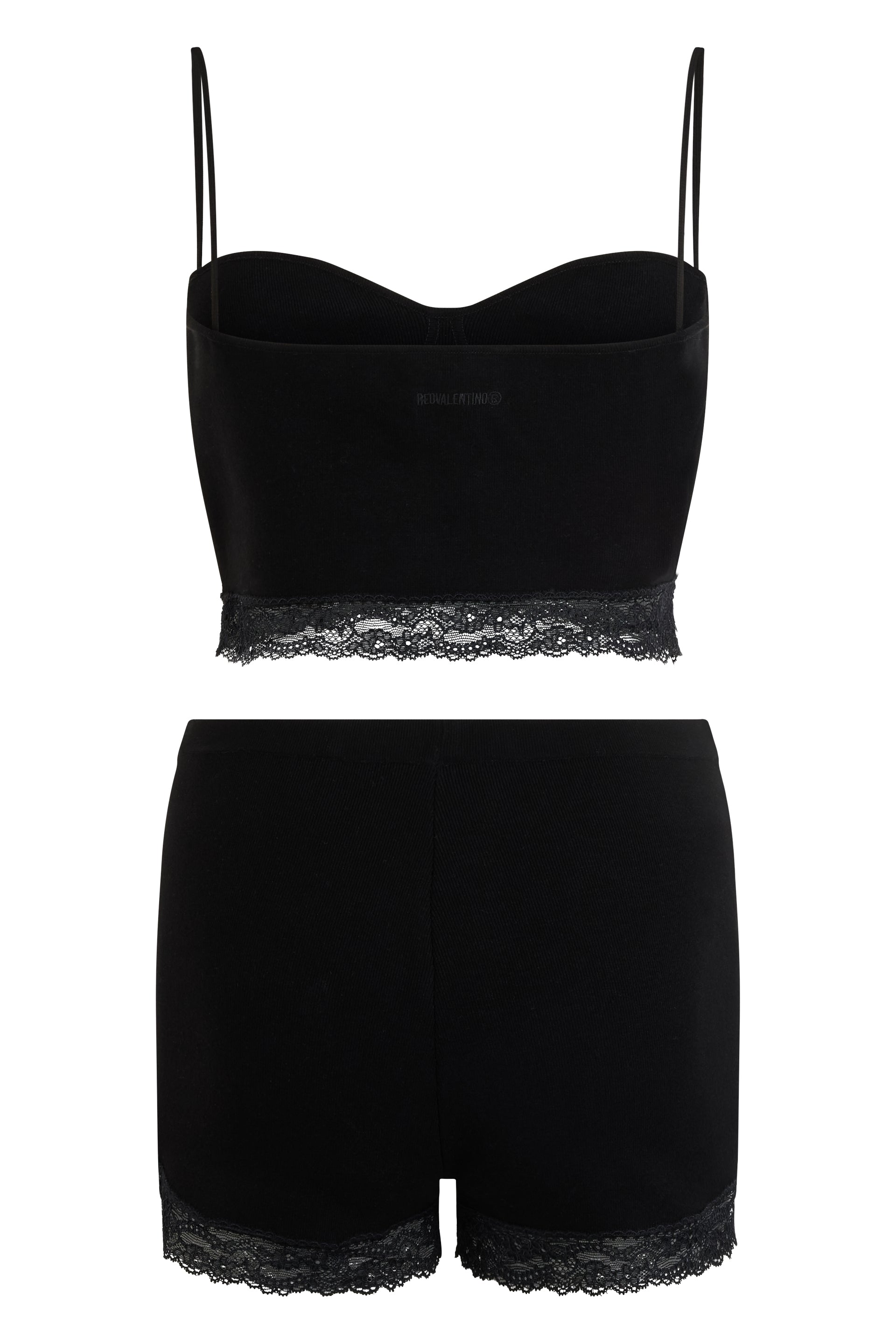 Complete Black Elegant: Top and Short Trousers