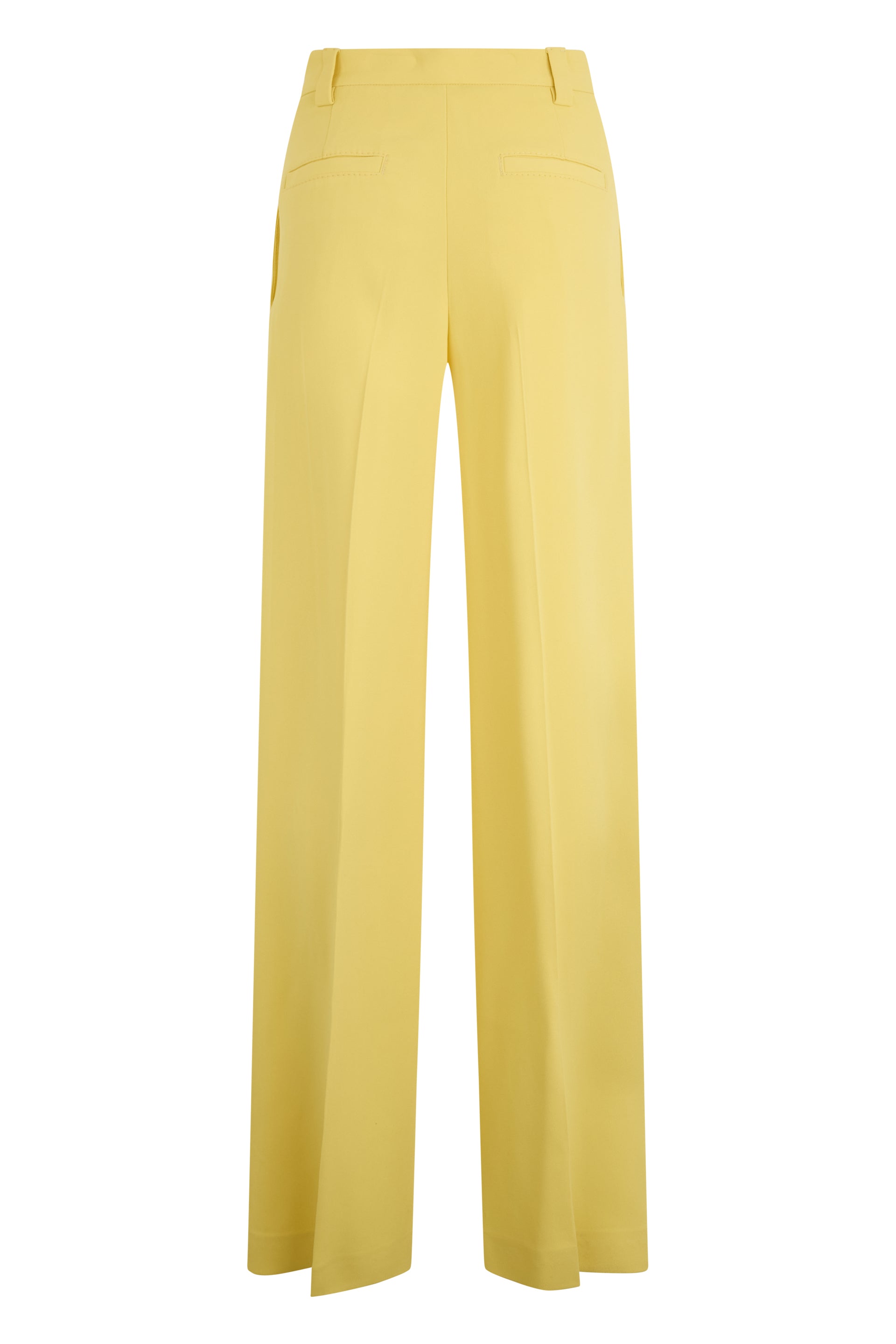 Soft, elegant, long yellow pants.