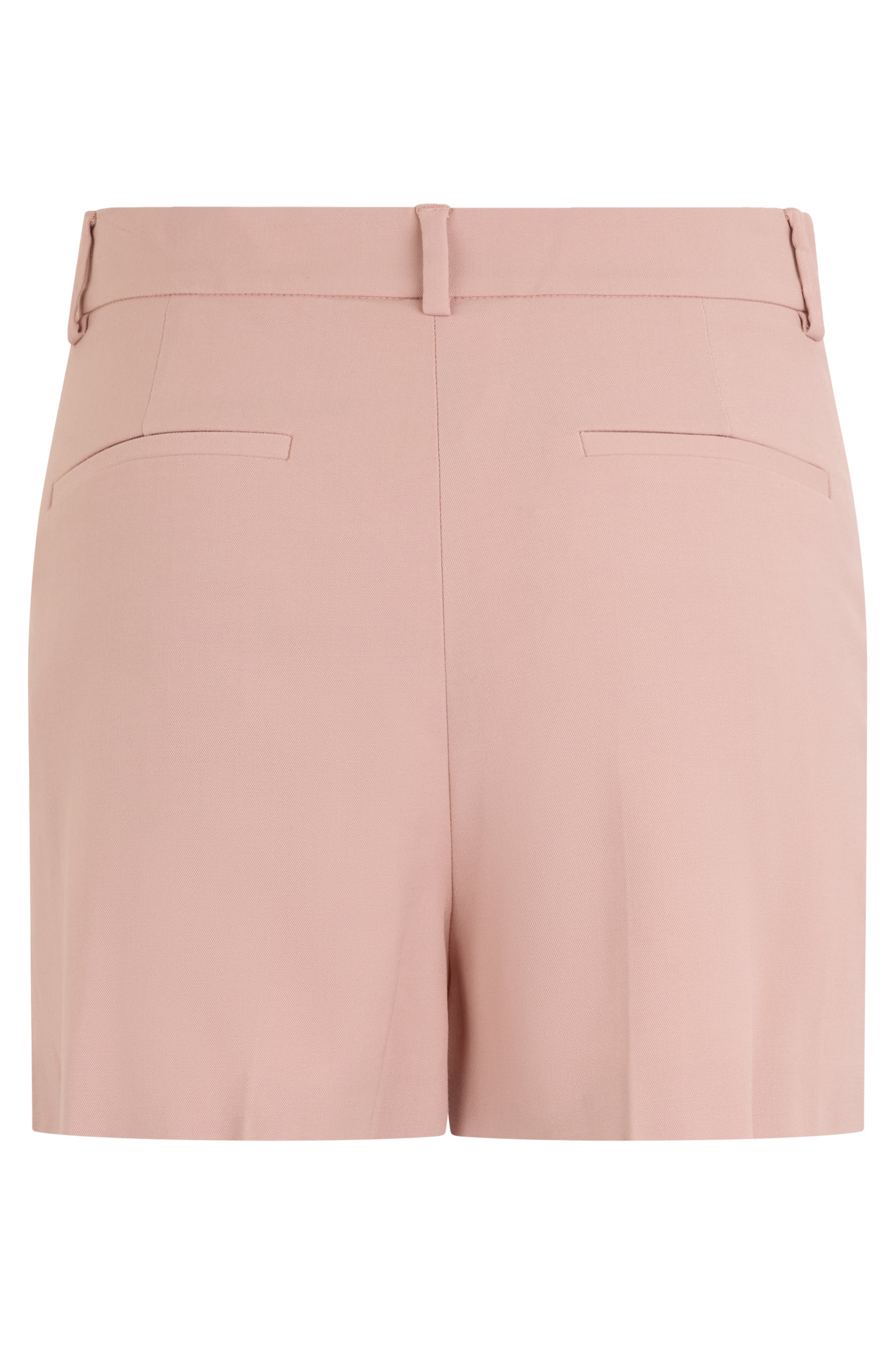 Pink high-waisted shorts, stylish and versatile.