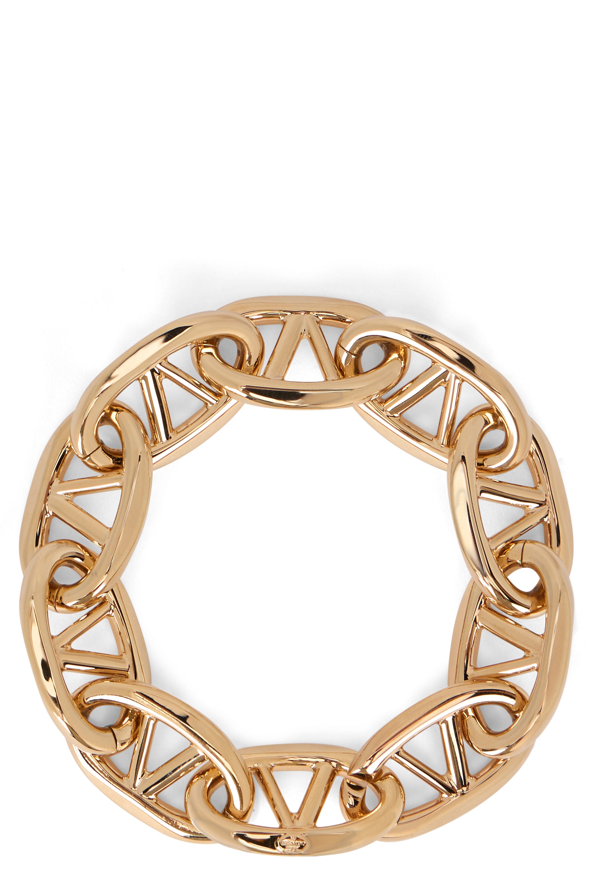 Golden metal bracelet