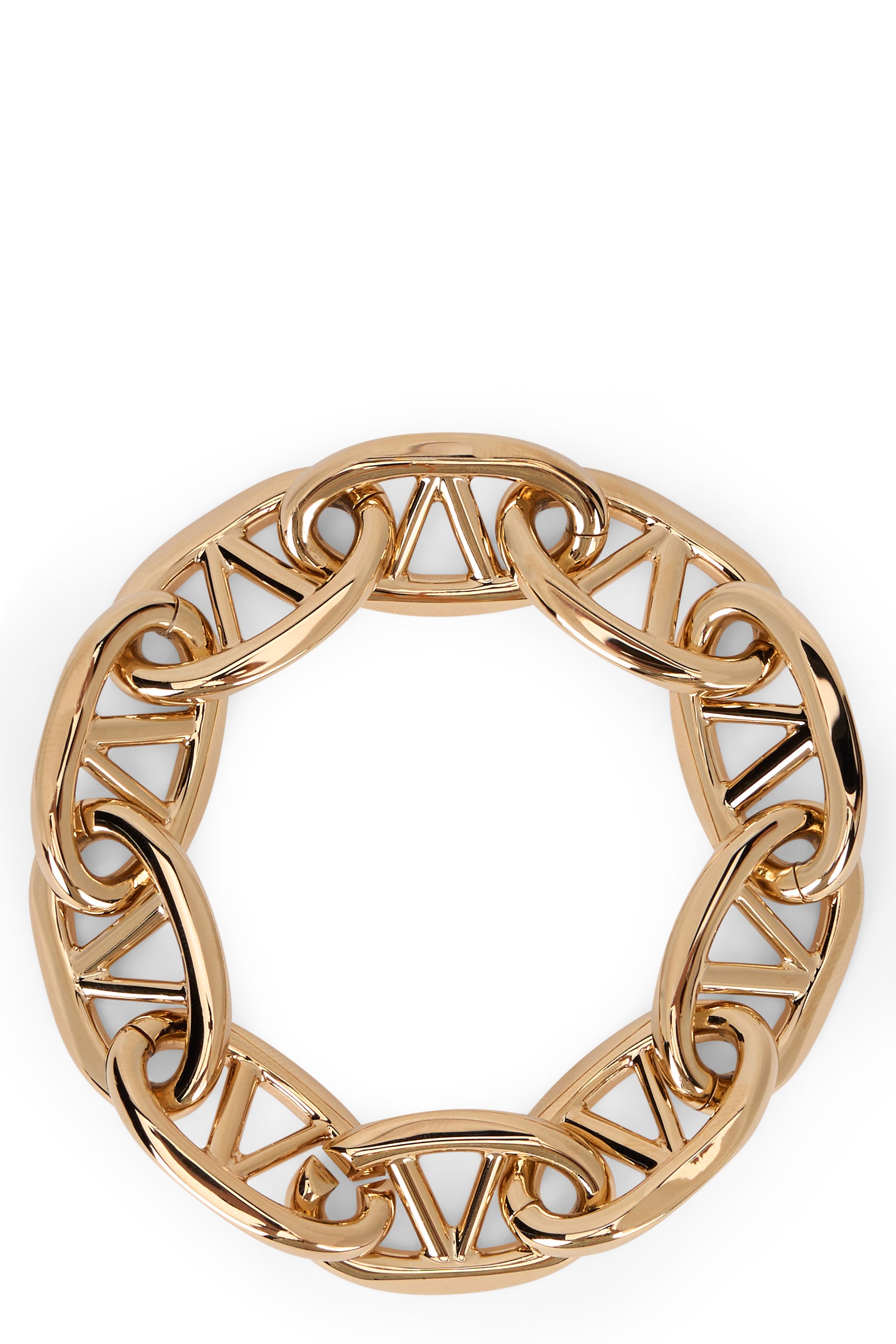 Golden metal bracelet