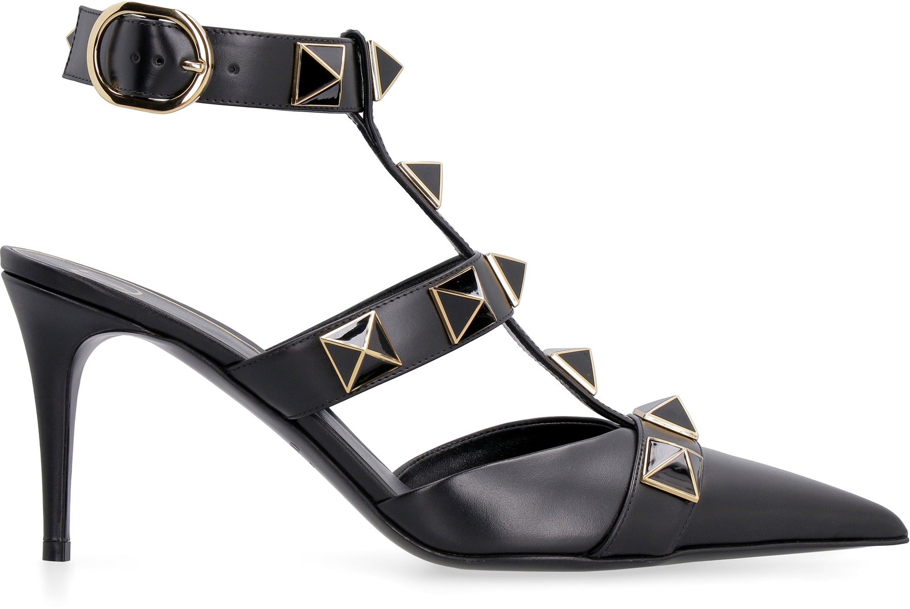 Valentino Garavani - Roman Studs leather slingback pumps