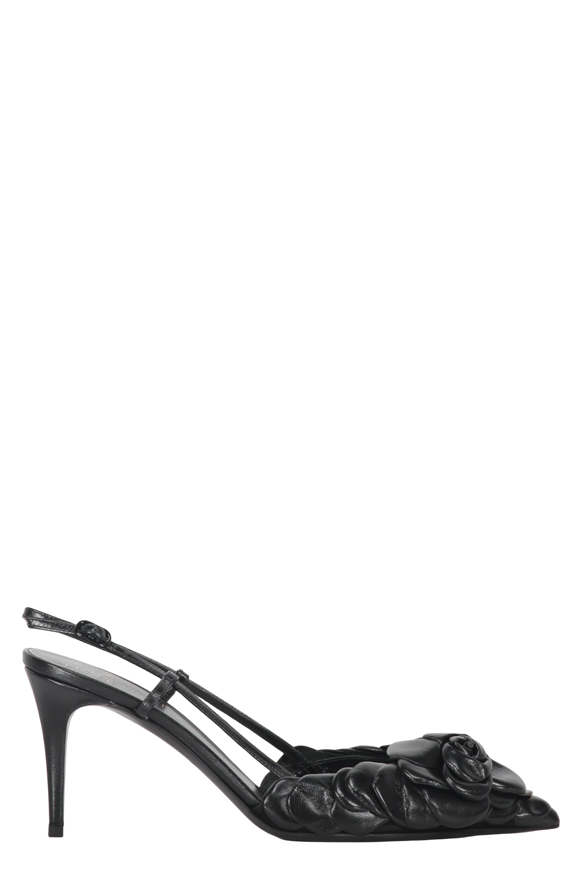 Leather slingback pumps