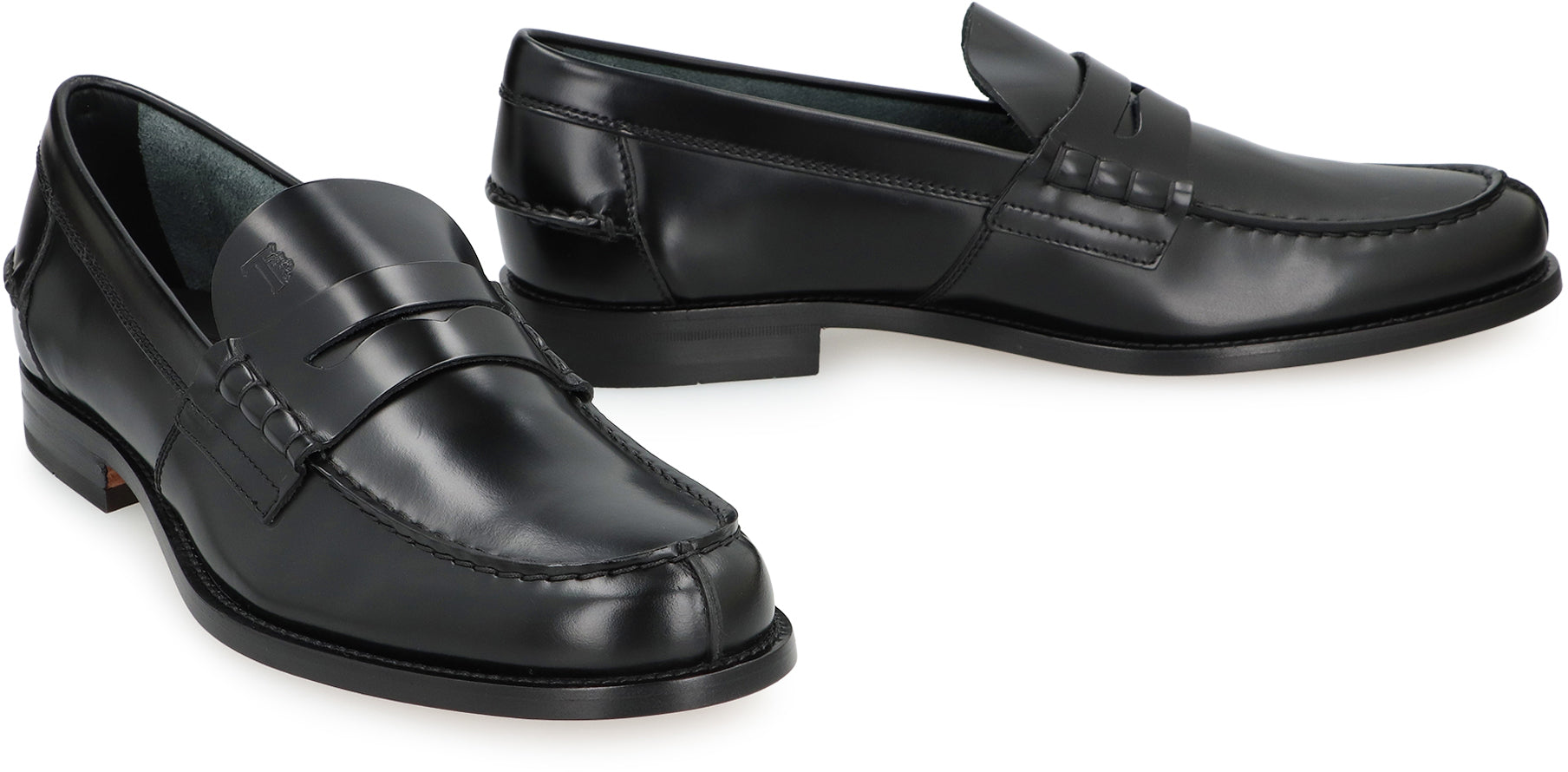 Patent leather loafers