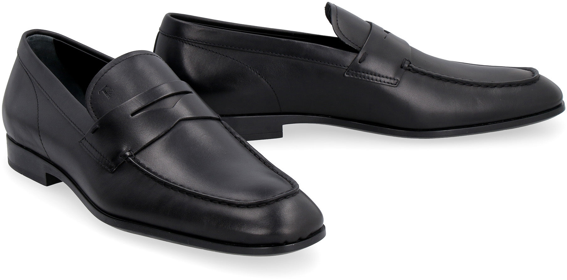 Leather loafers