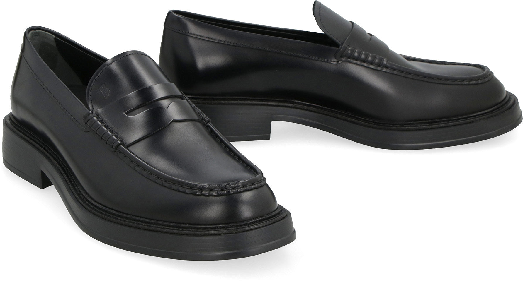 Leather loafers