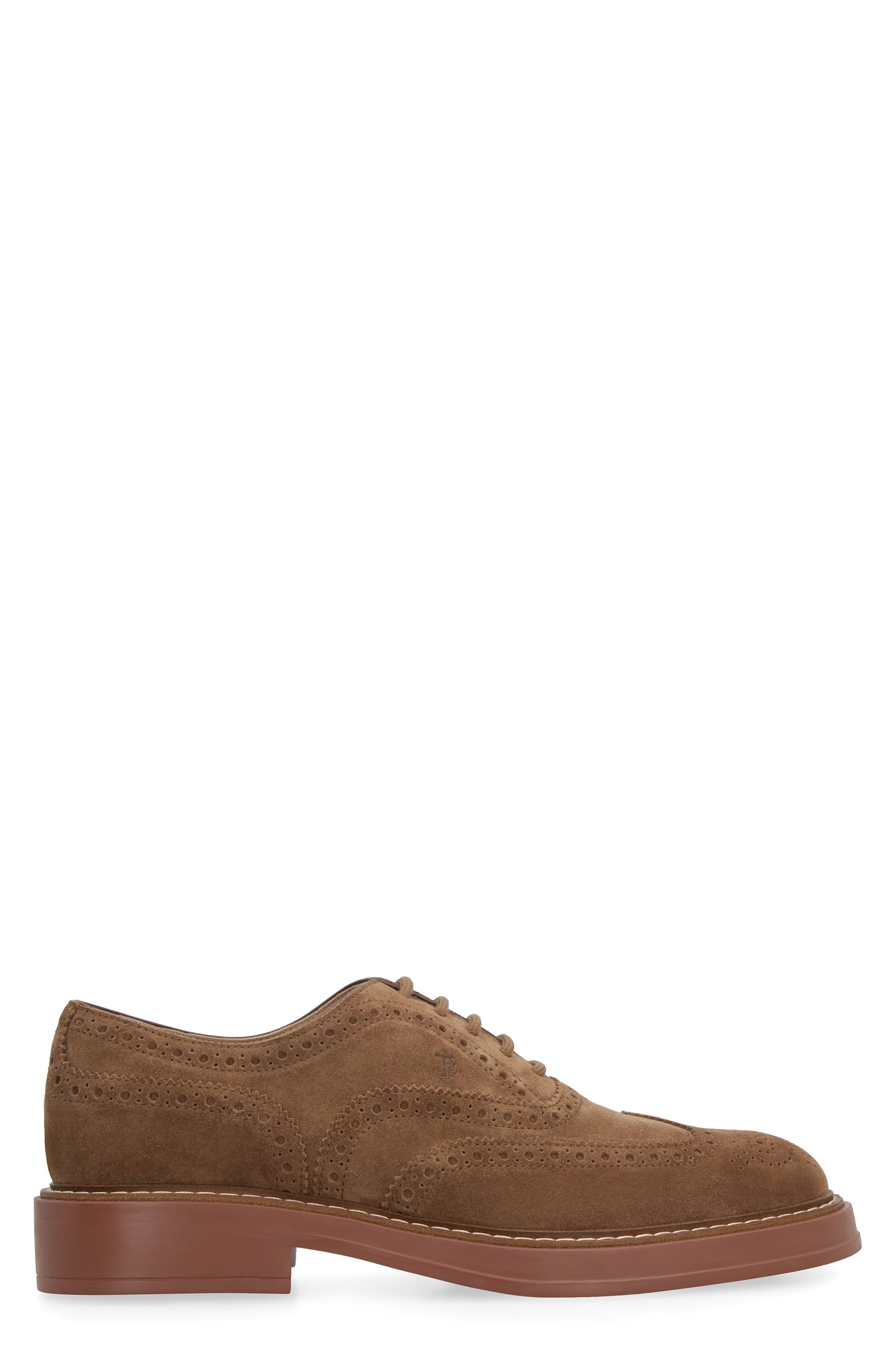 Suede lace-up shoes