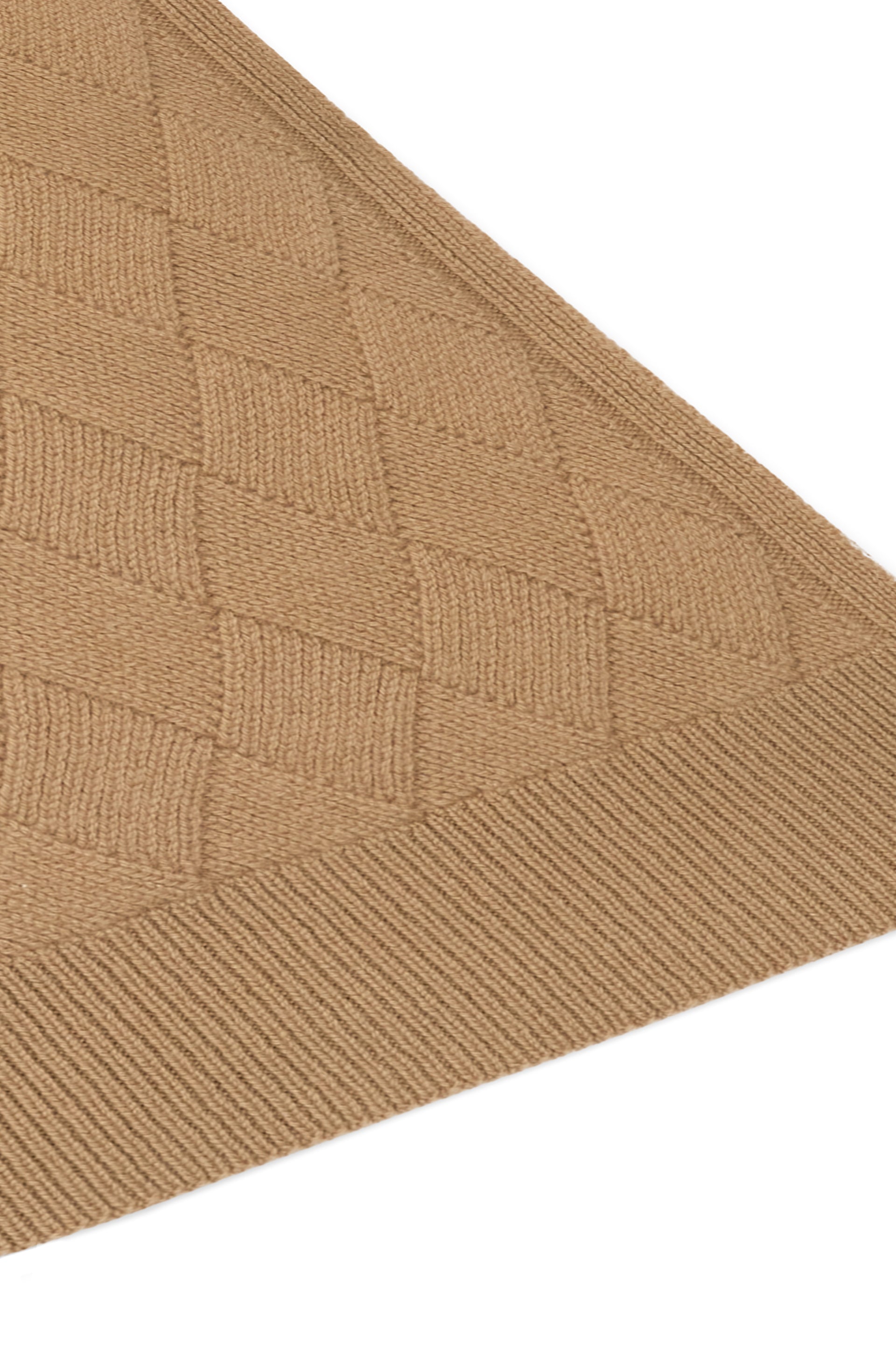 Versatile rectangular scarf in brown cardboard