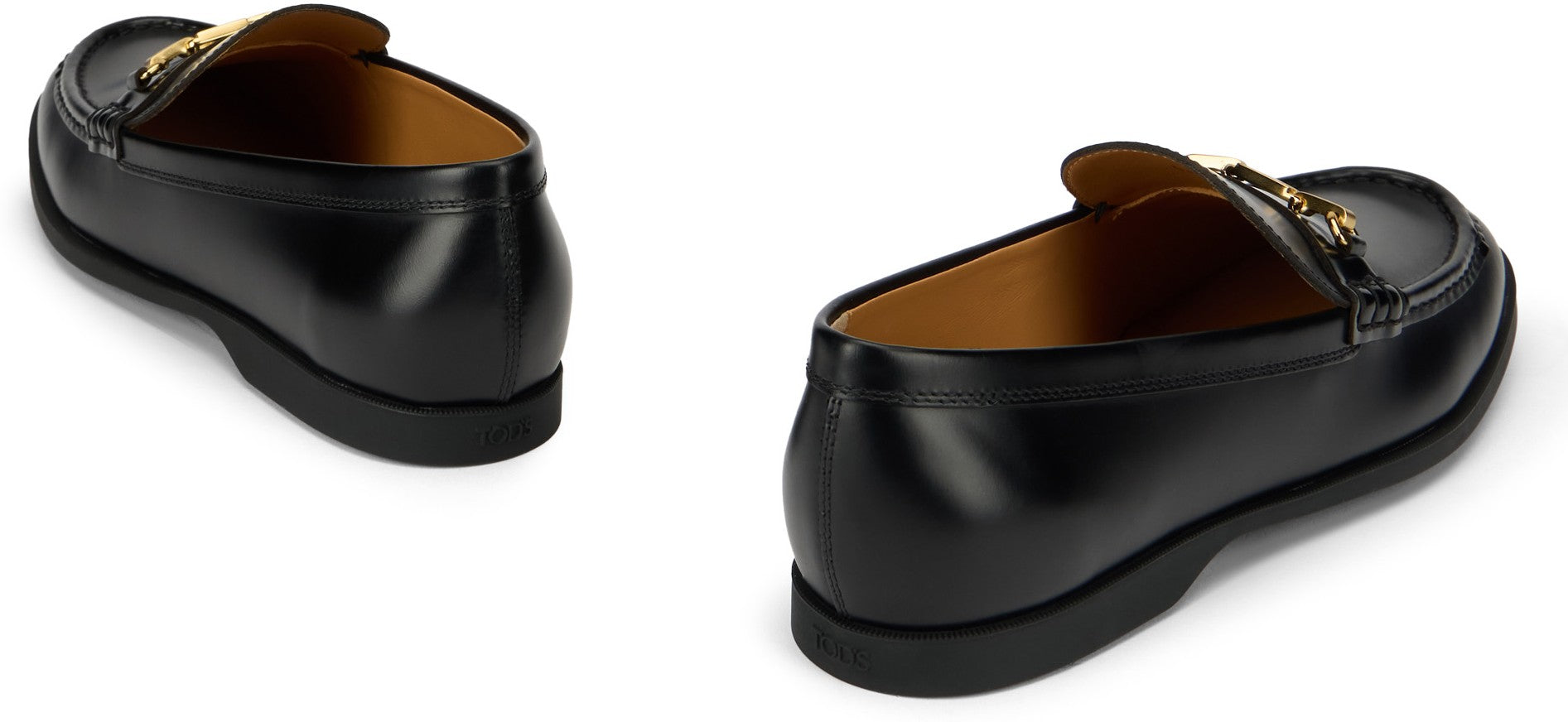 Black calfskin loafers