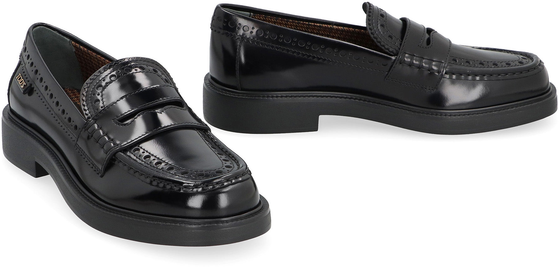 Leather loafers