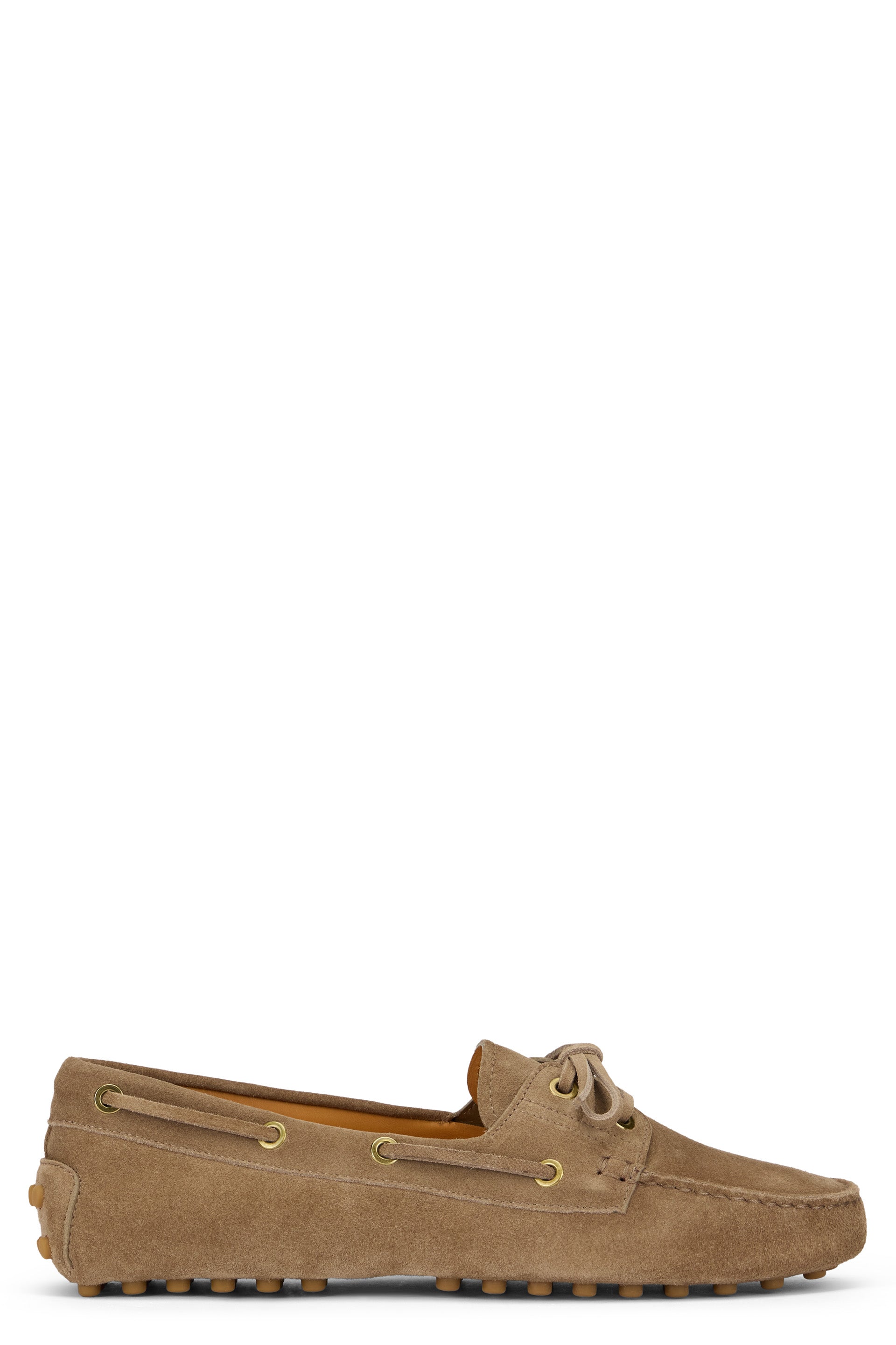 Loafer in Suede leather beige