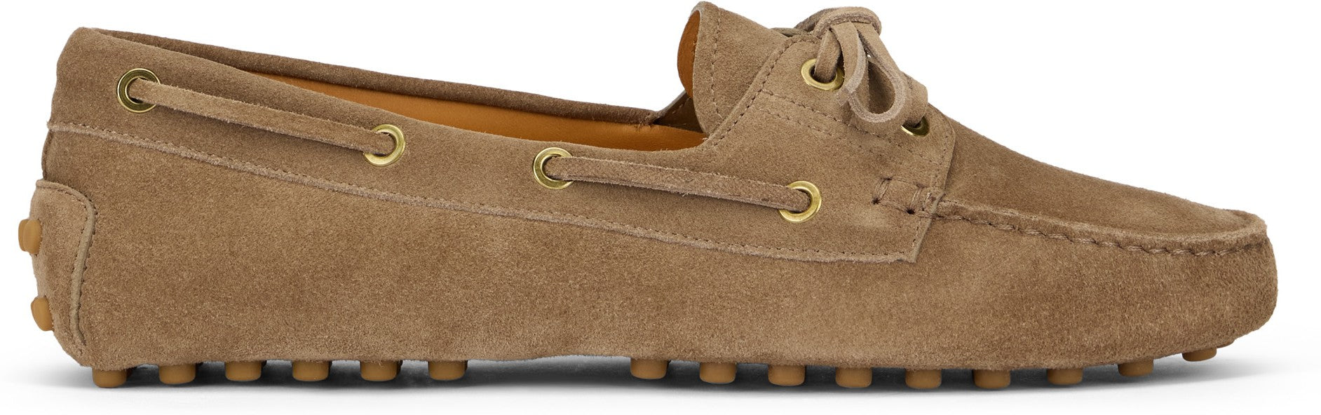 Loafer in Suede leather beige