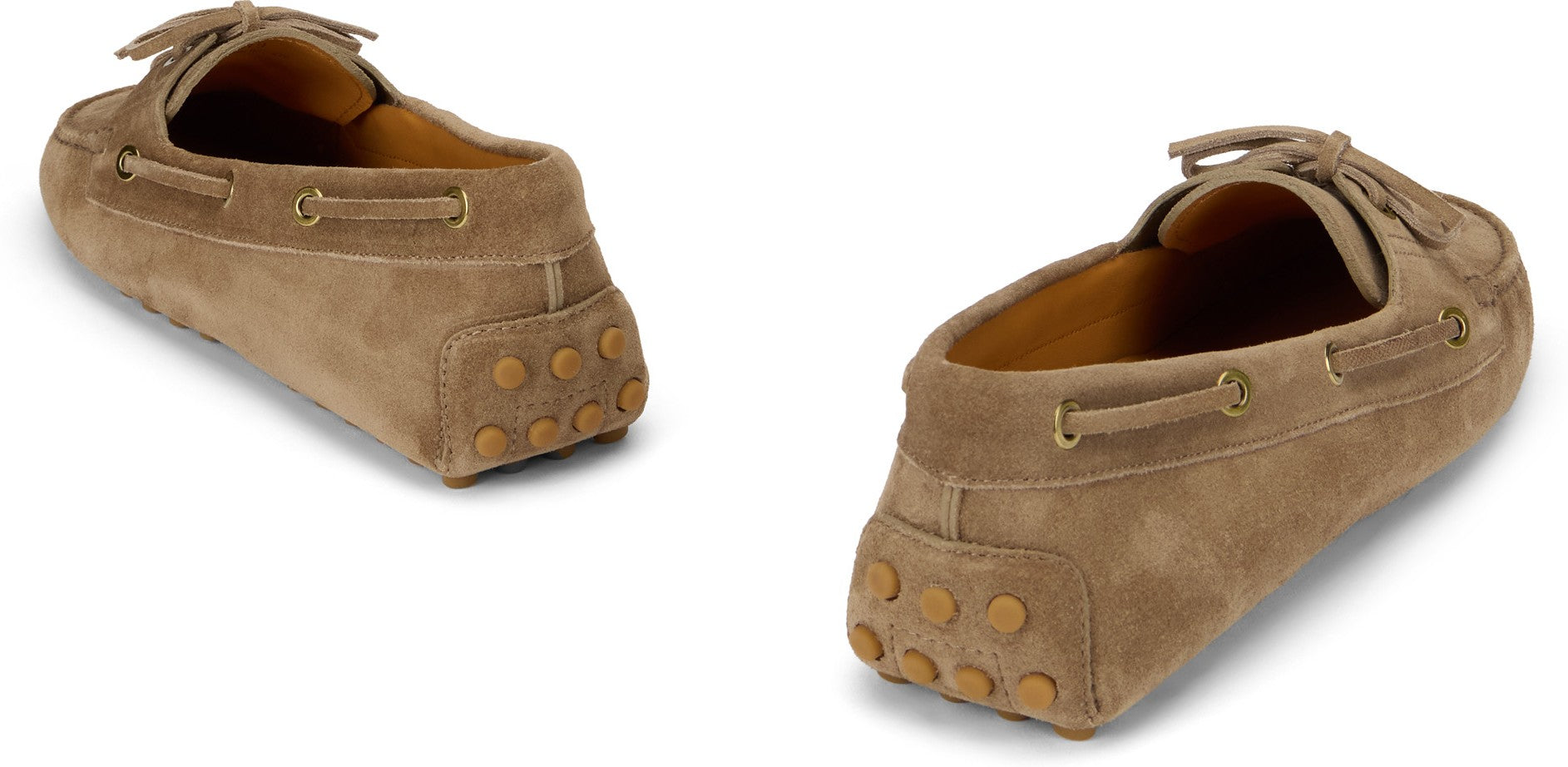 Loafer in Suede leather beige
