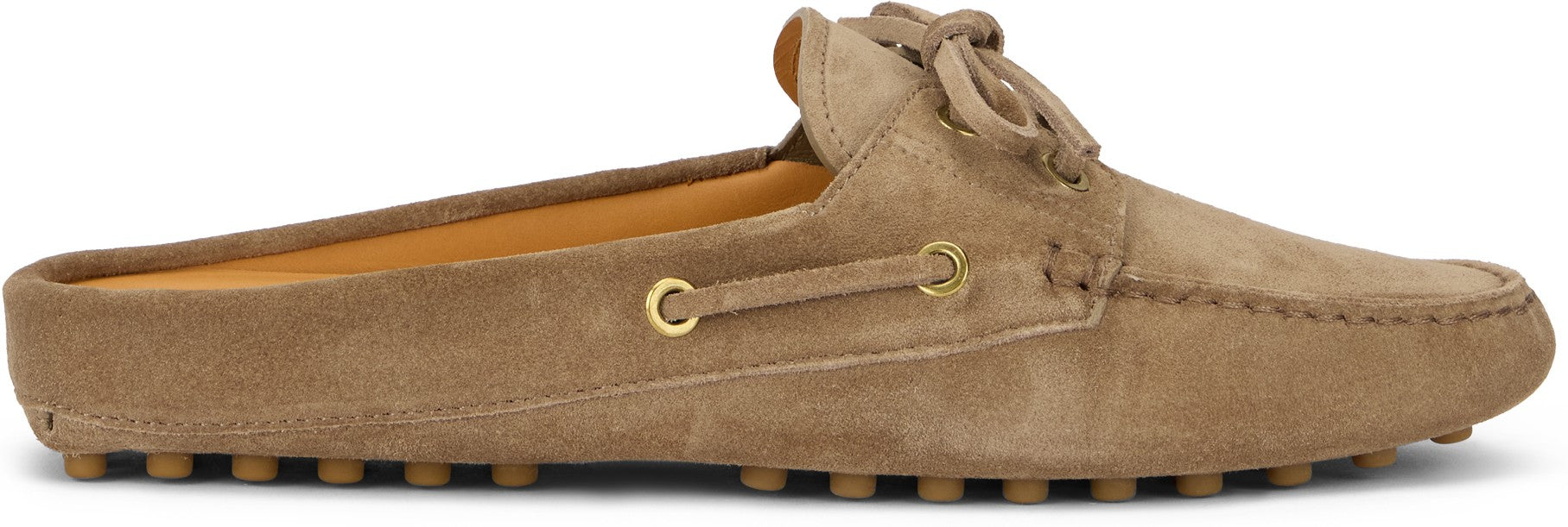Suede loafers in beige