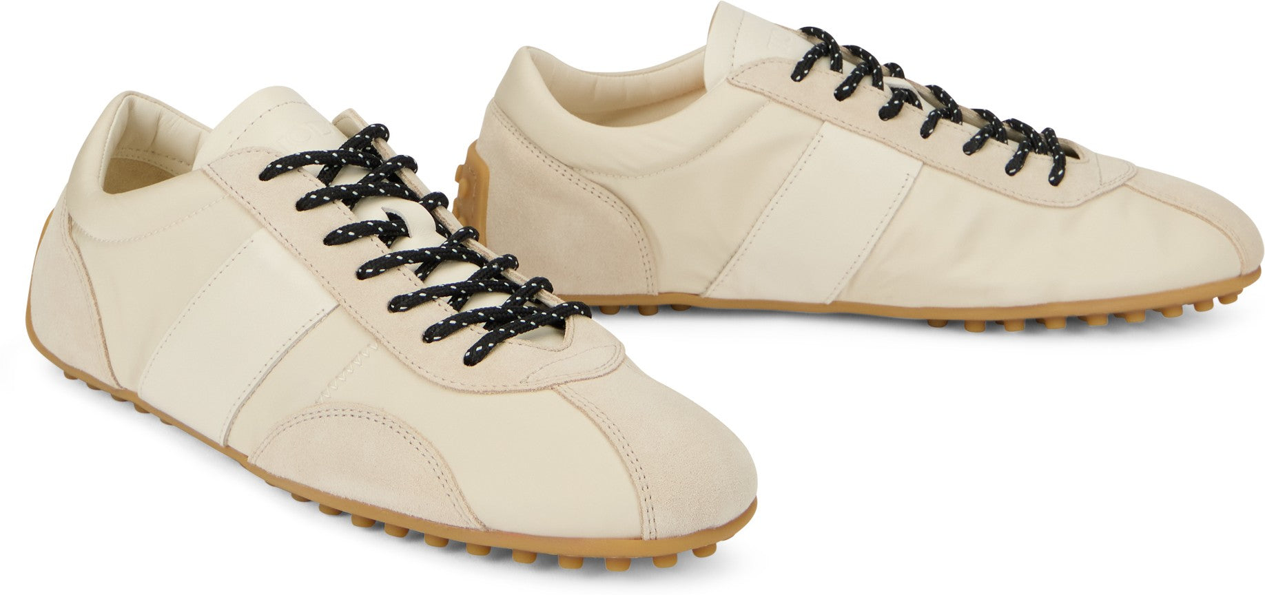 Sneakers T-Marathon in Suede and Technical Fabric beige