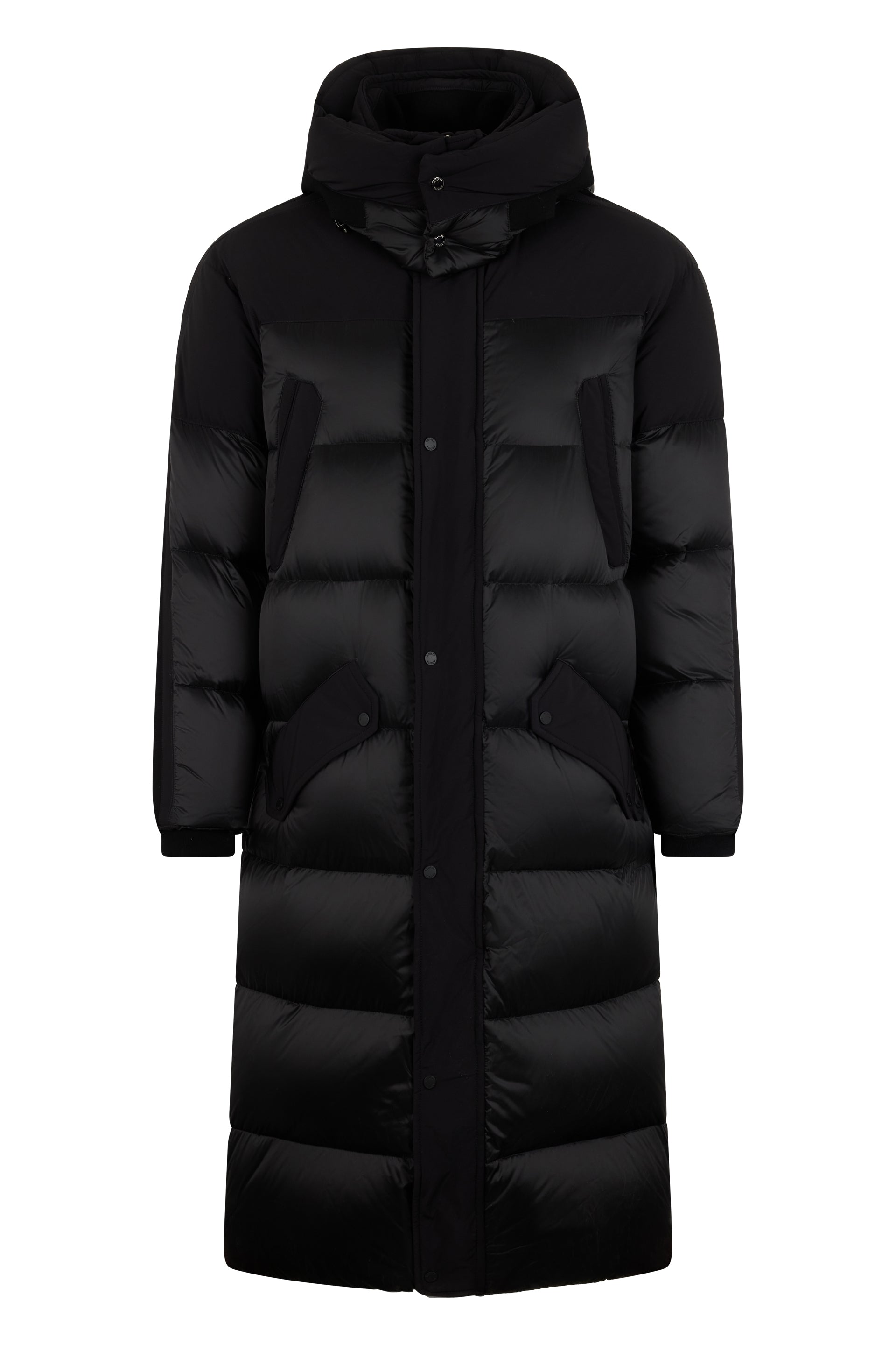 Long winter coat black with hood
