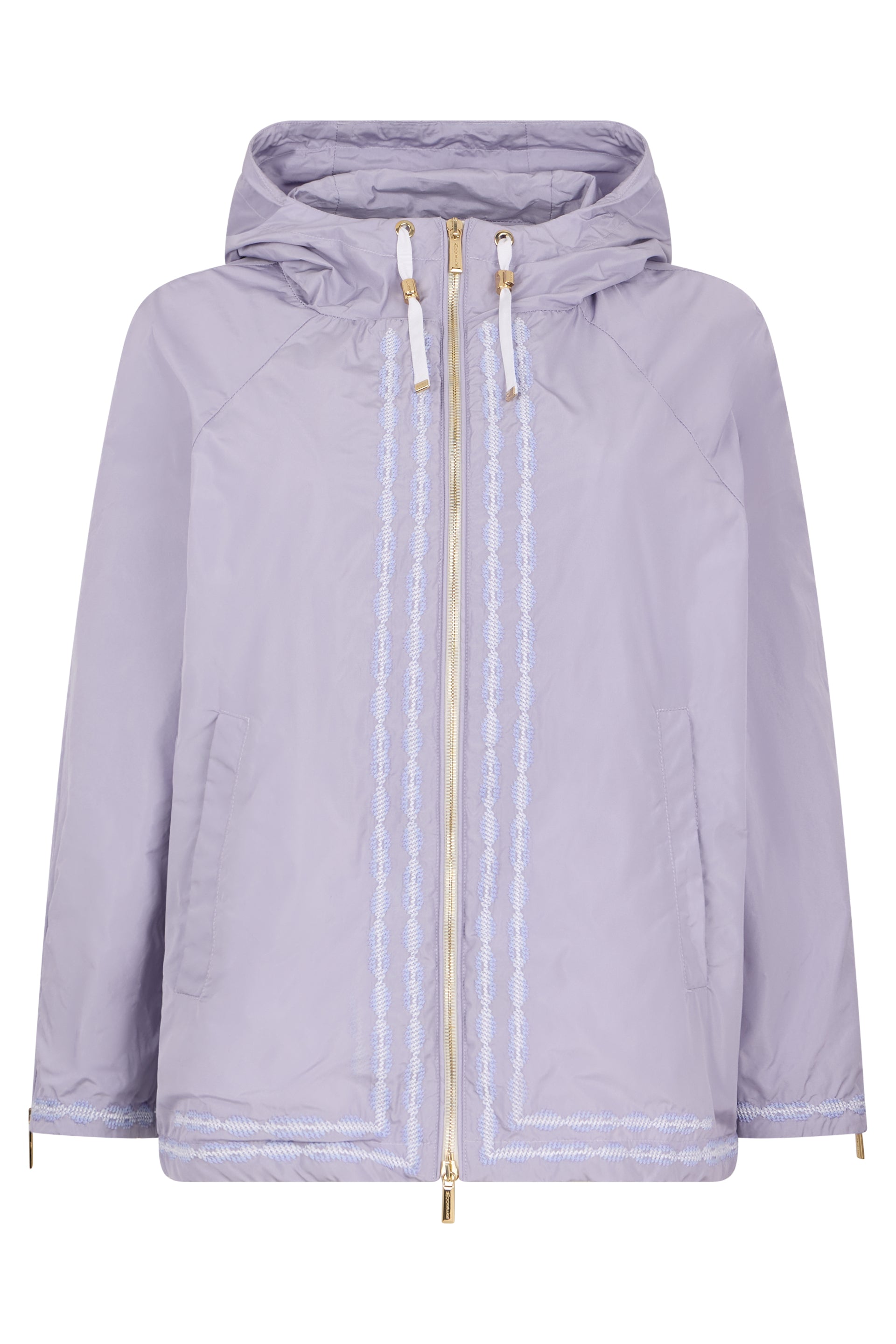 Light purple jacket with elegant hood