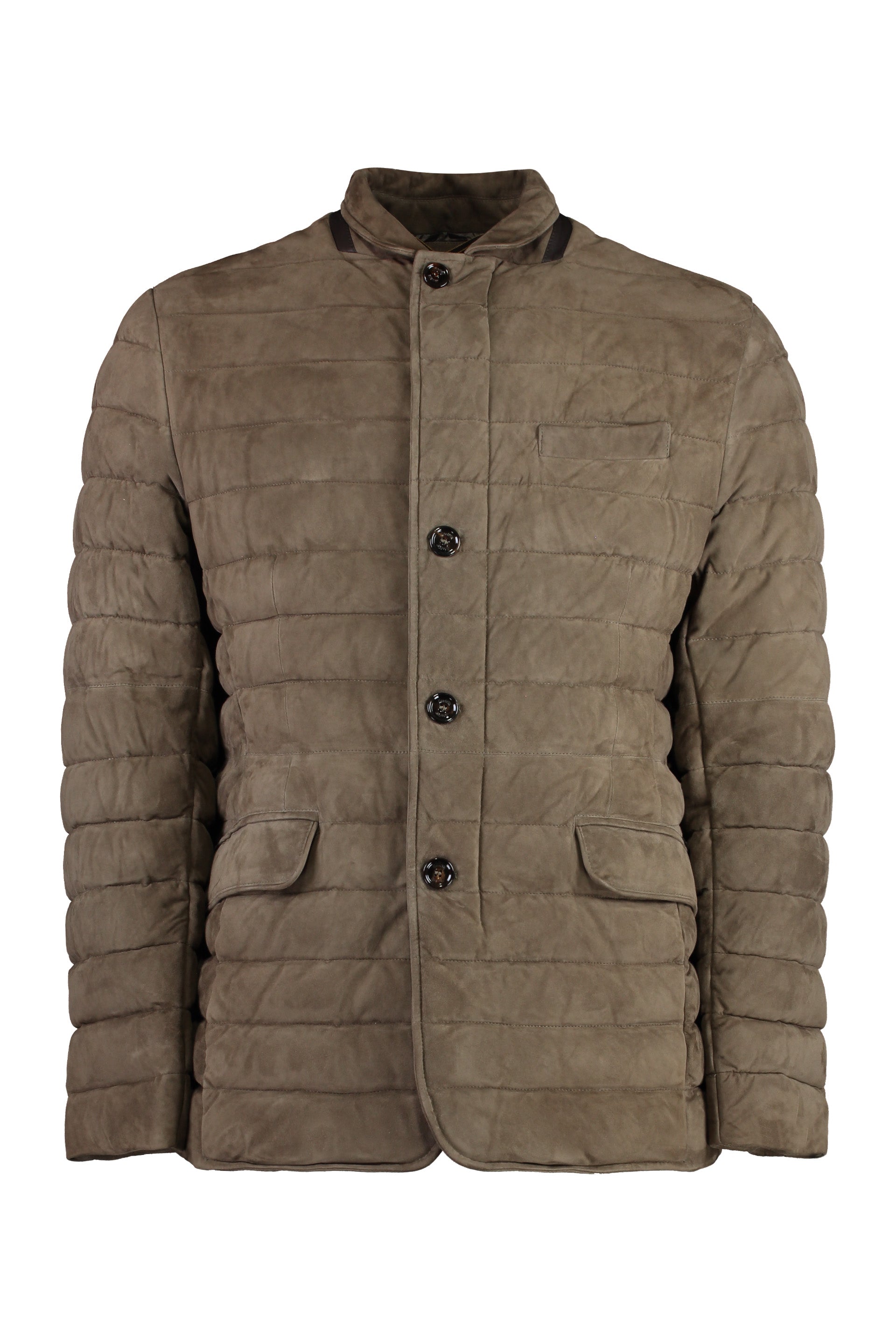 Zavyer leather padded jacket