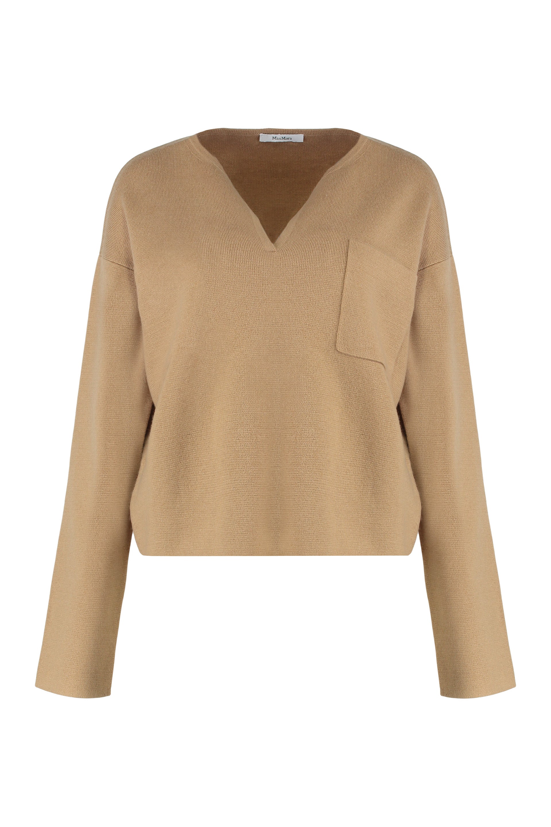 Beige Zibello pull in wool and cashmere