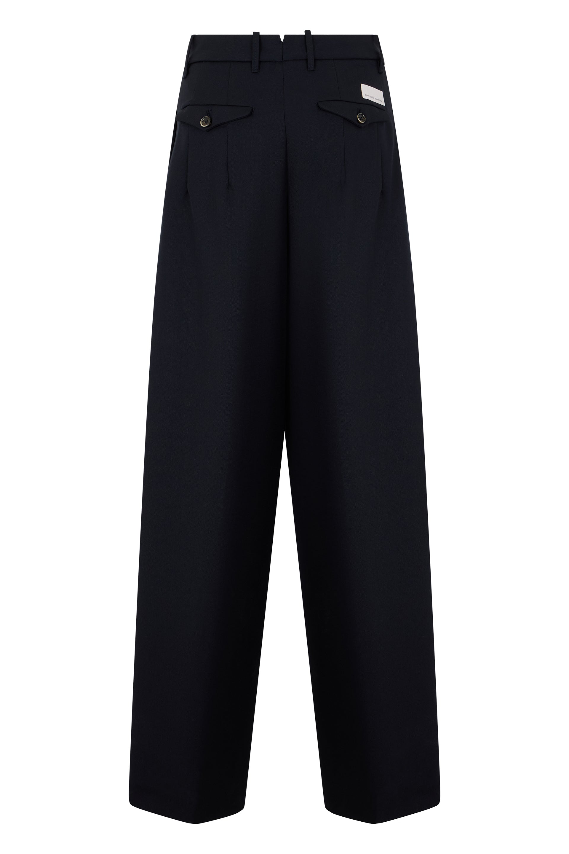 Wide pants in a wool and silk blend