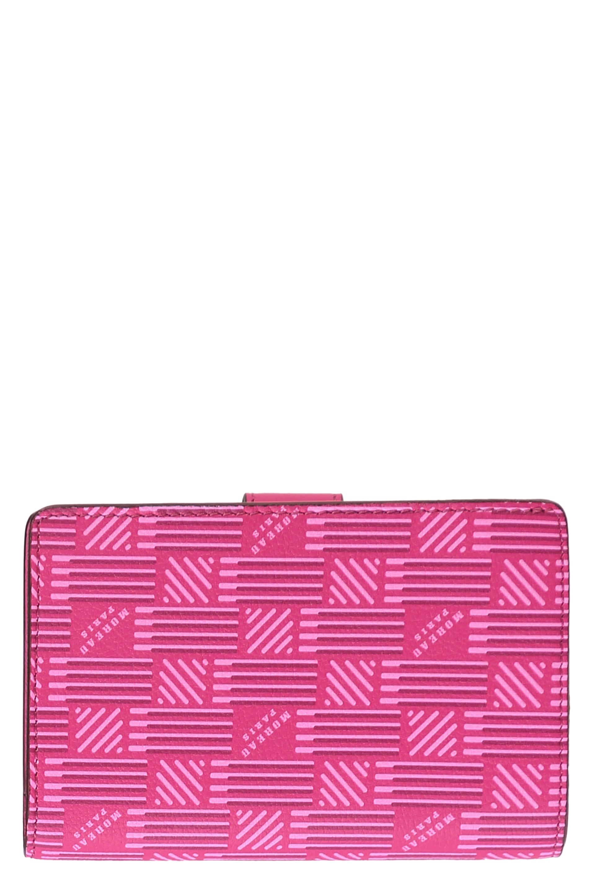 Zippy logo print flap-over wallet