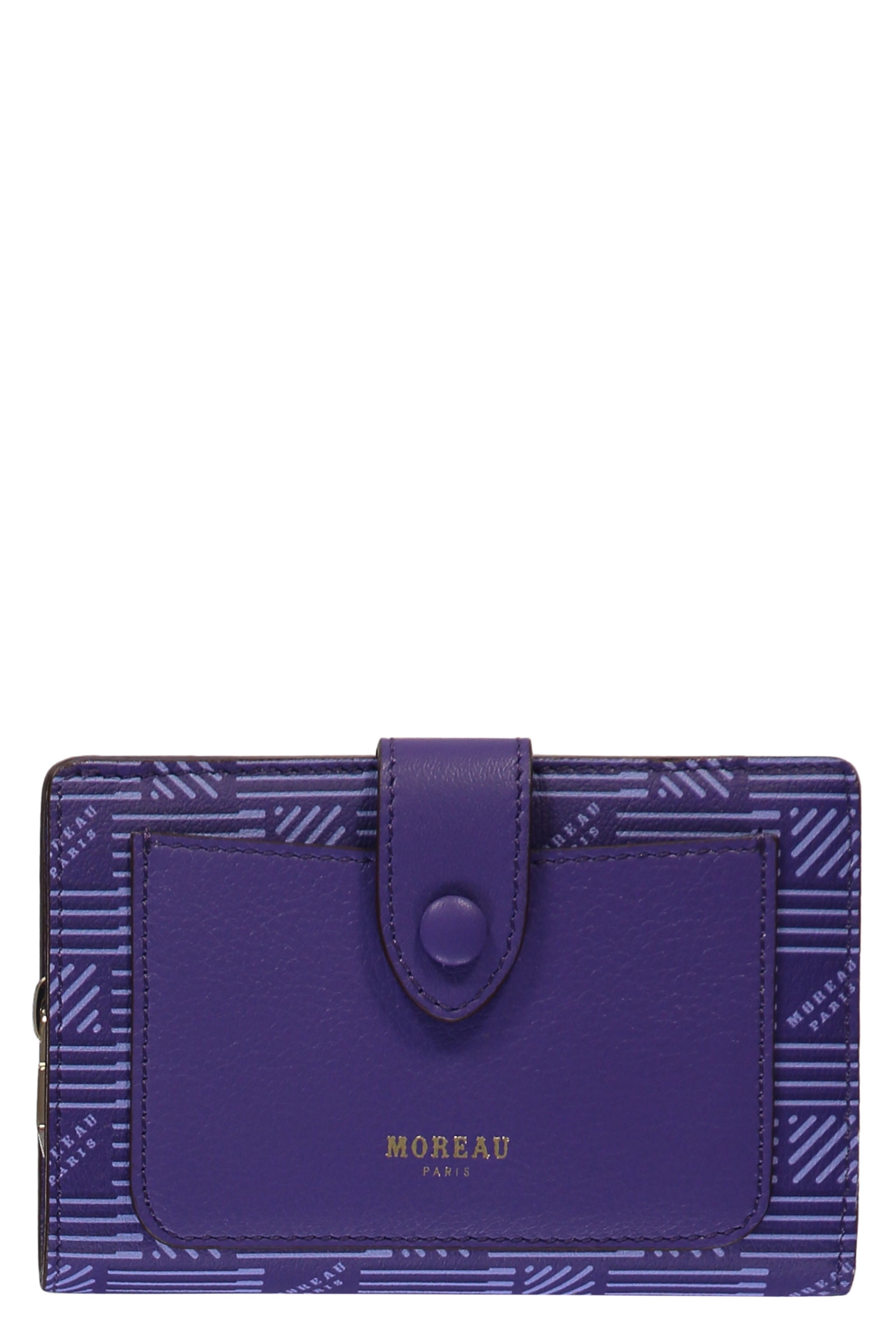 Zippy logo print flap-over wallet