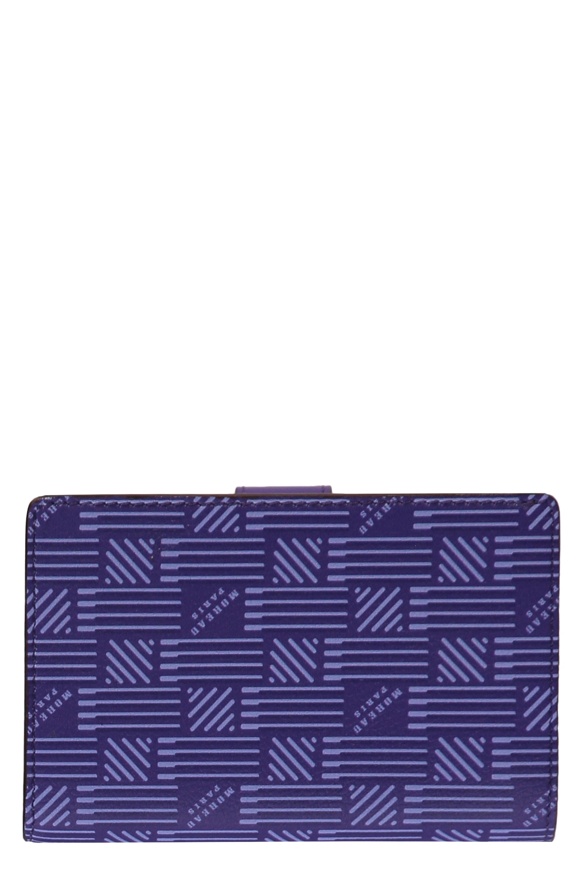 Zippy logo print flap-over wallet